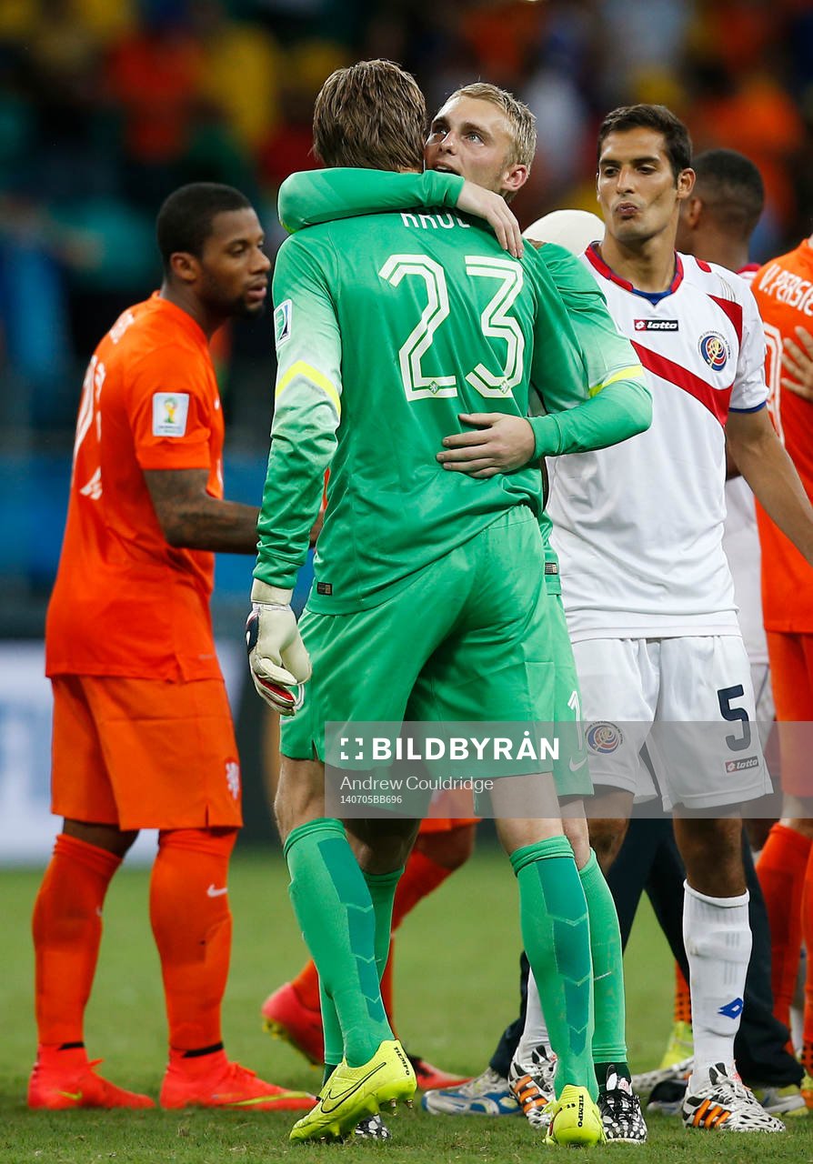  Football - Netherlands v Costa Rica - FIFA World Cup Brazil 2014 - Quarter Final - Arena Fonte Nova, Salvador, Brazil - 5/7/14