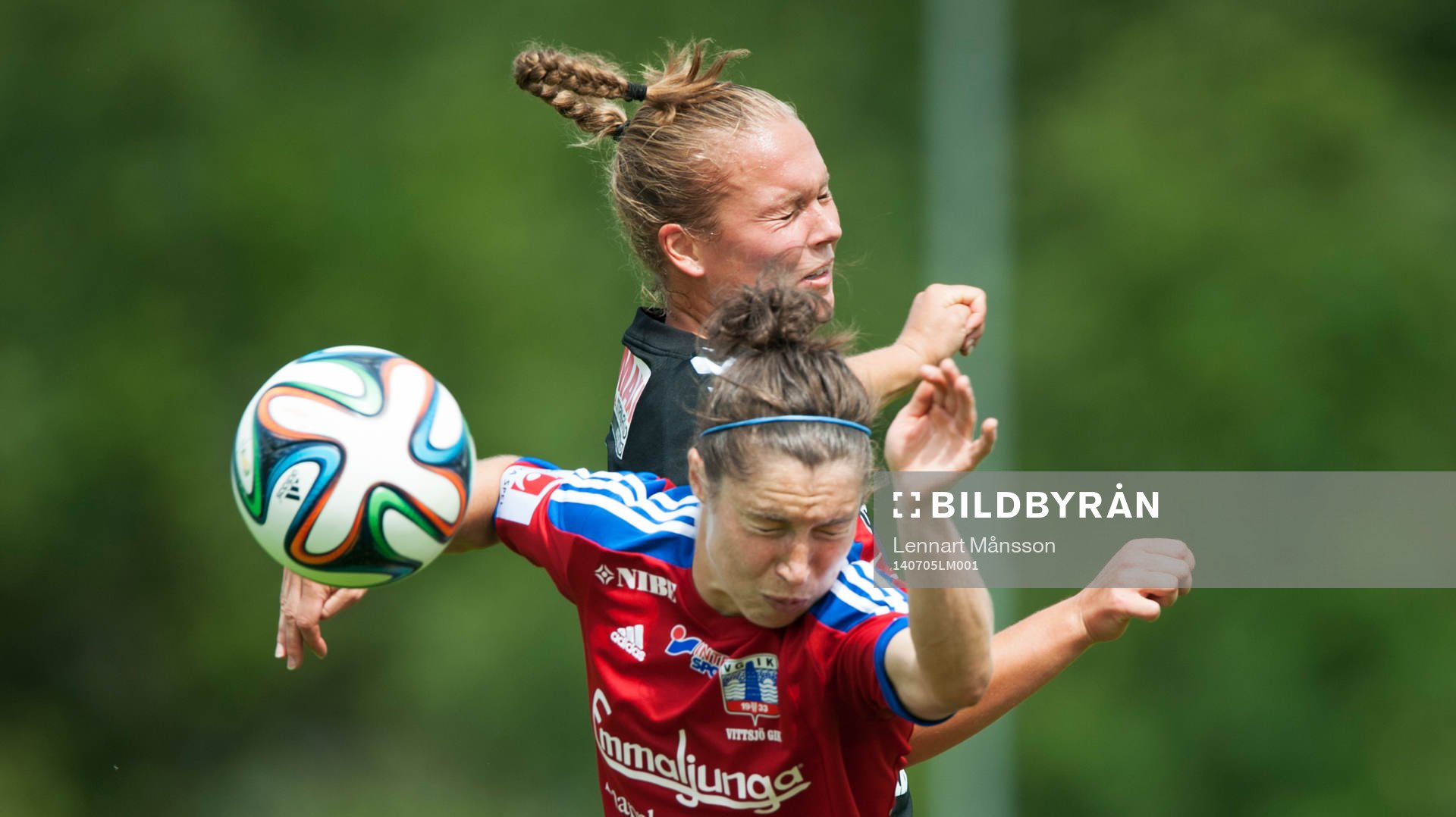 Vittsjös Jane Ross i matchen i damallsvenskan mellan