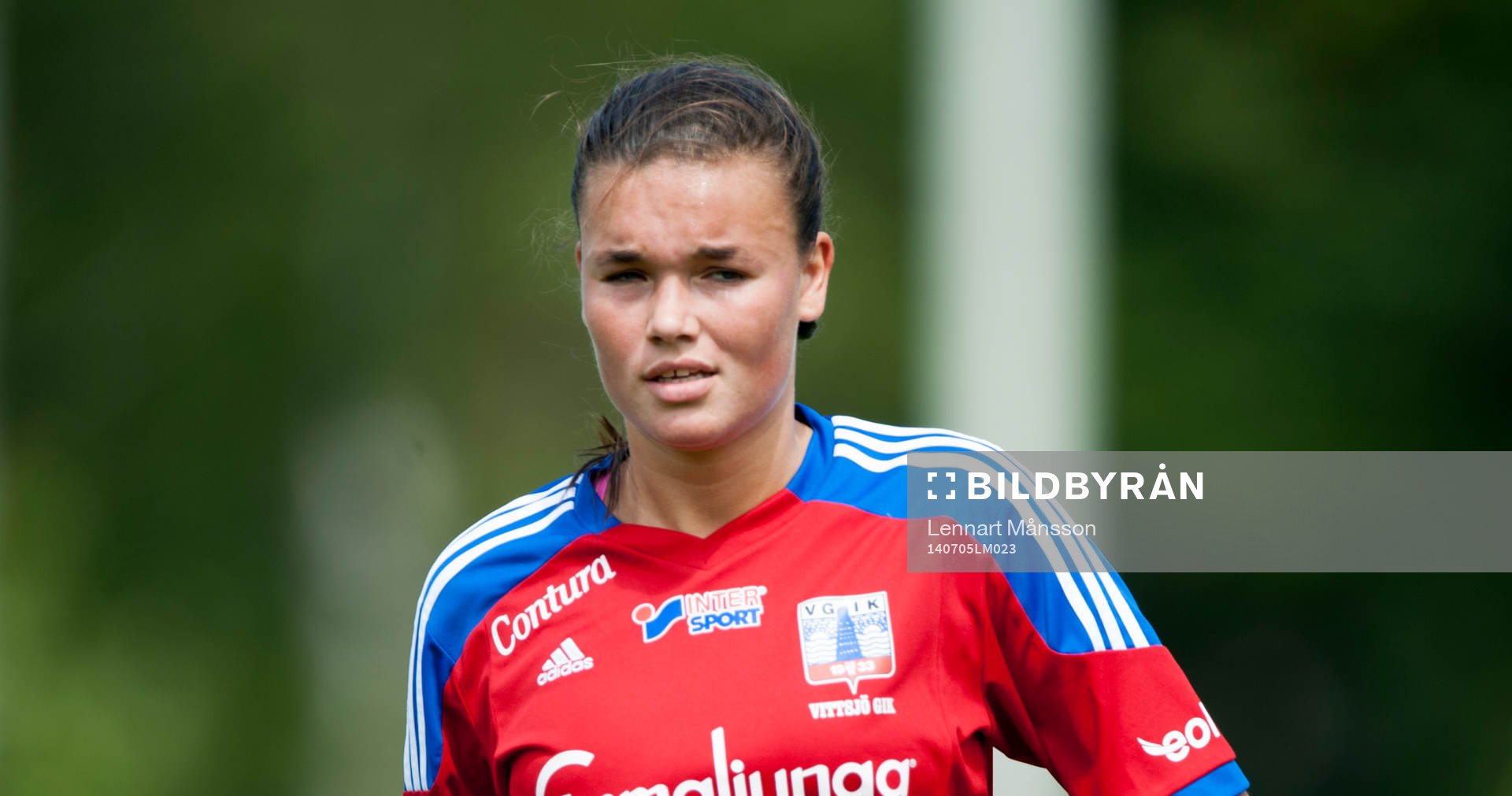 Vittsjös Anna Welin i matchen i damallsvenskan mellan
