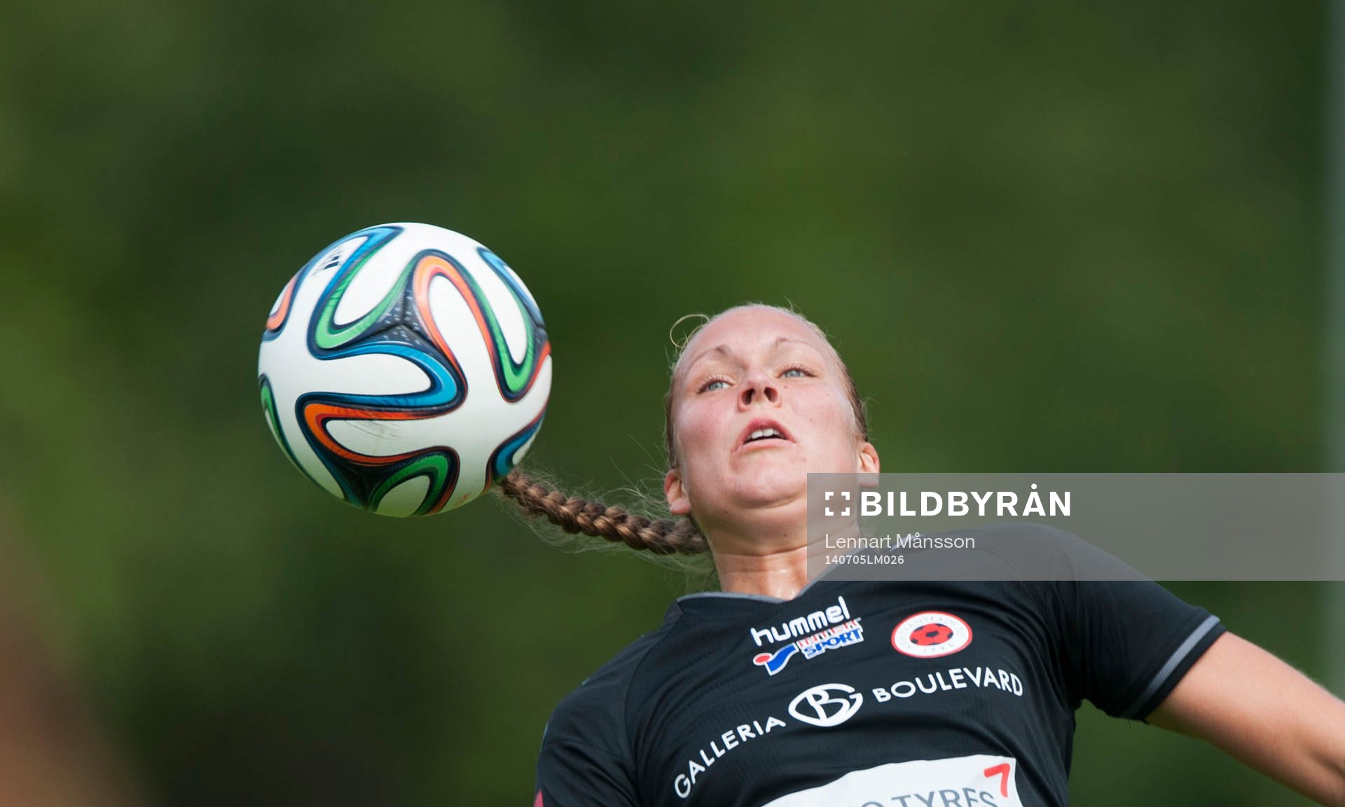 Kristianstads Therese Andersson i matchen i damallsvenskan