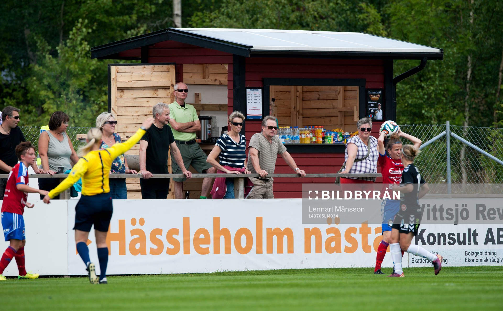 Kiosk i matchen i damallsvenskan mellan Vittsjö och