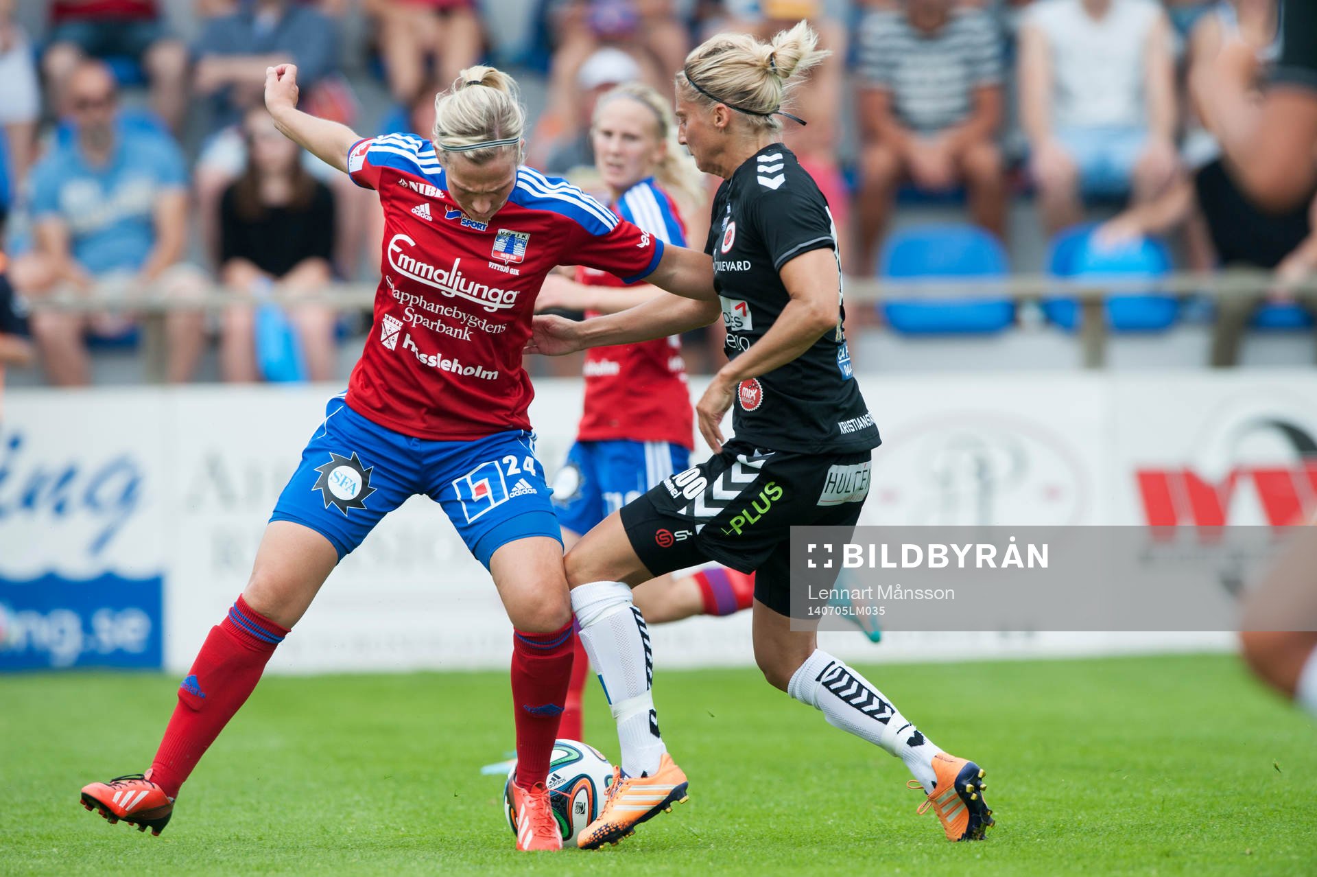 Vittsjös Kirsty Yallop i matchen i damallsvenskan mellan