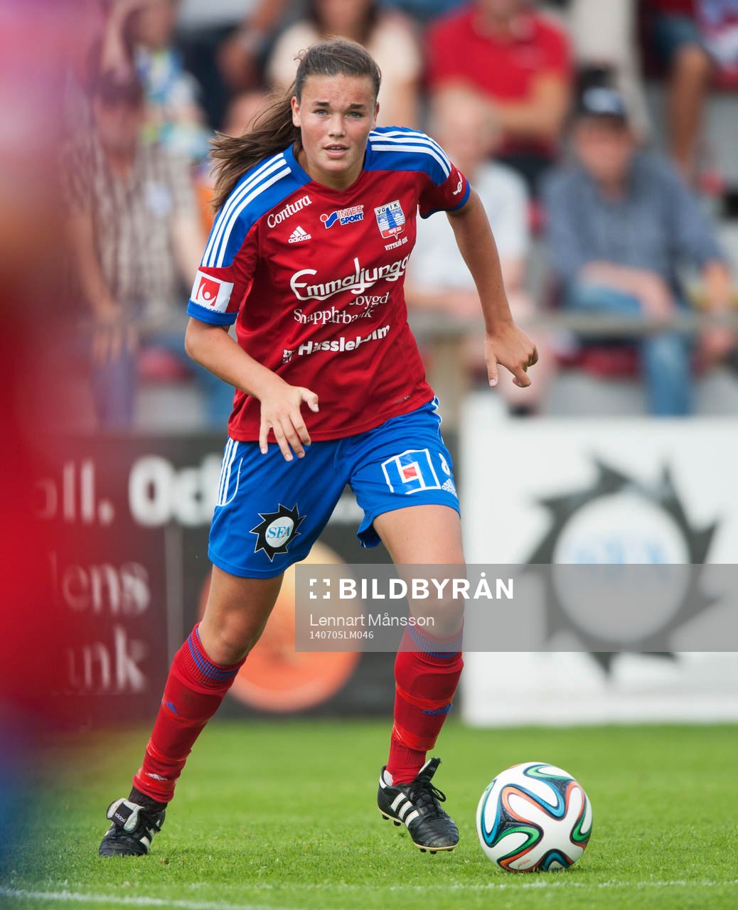 Vittsjös Anna Welin i matchen i damallsvenskan mellan