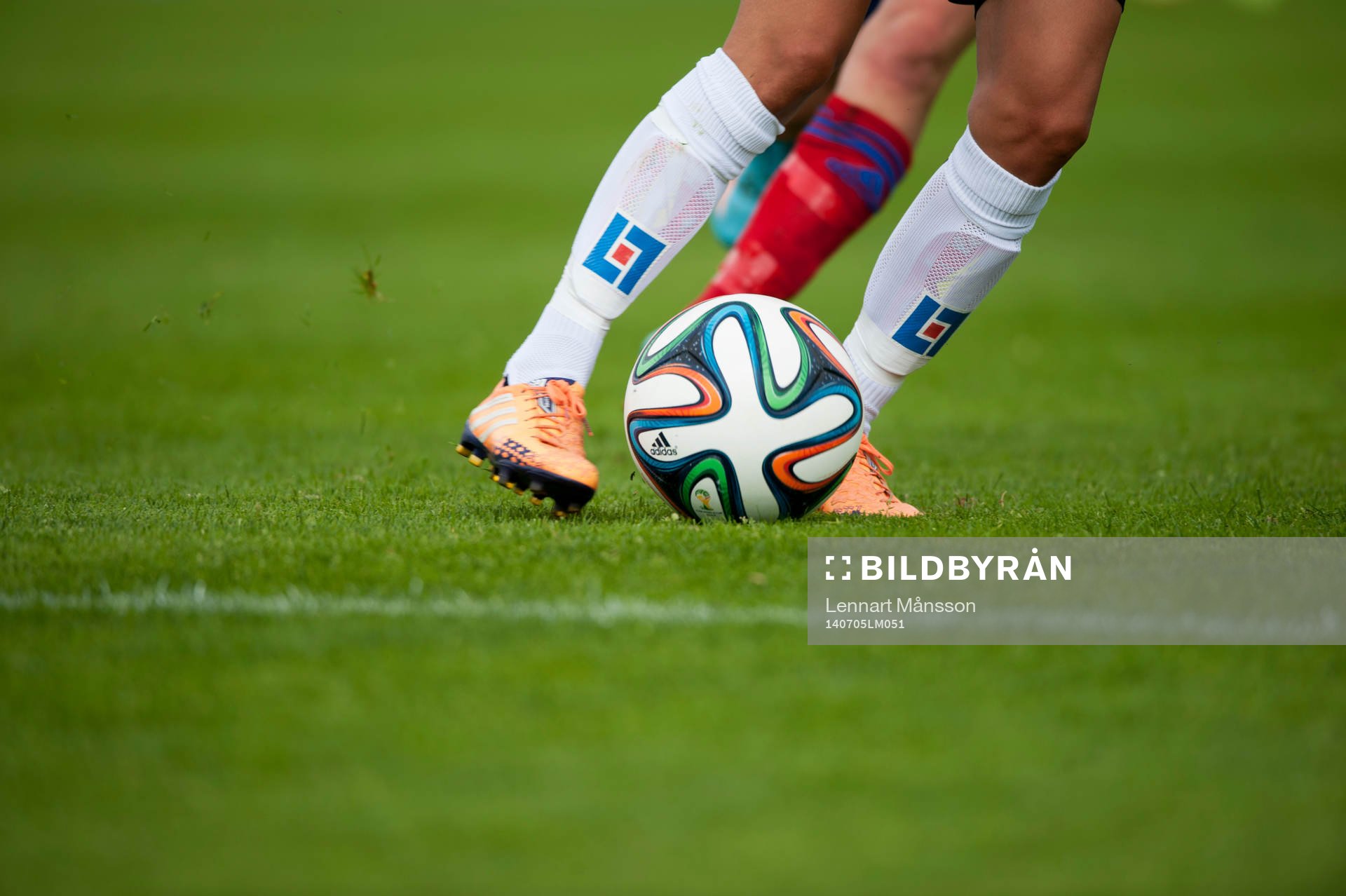 Bollbehandling i matchen i damallsvenskan mellan Vittsjö