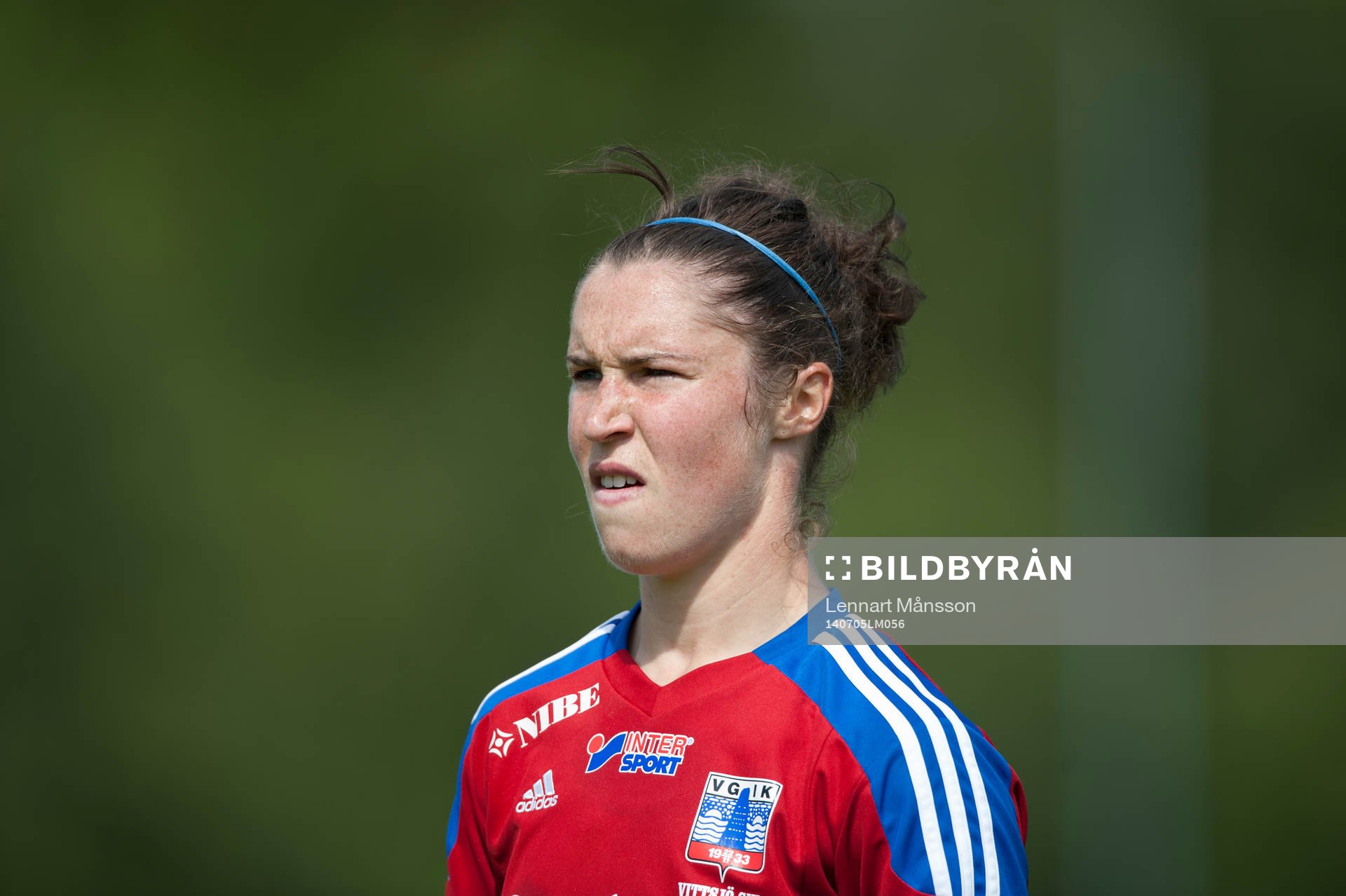 Vittsjös Jane Ross i matchen i damallsvenskan mellan