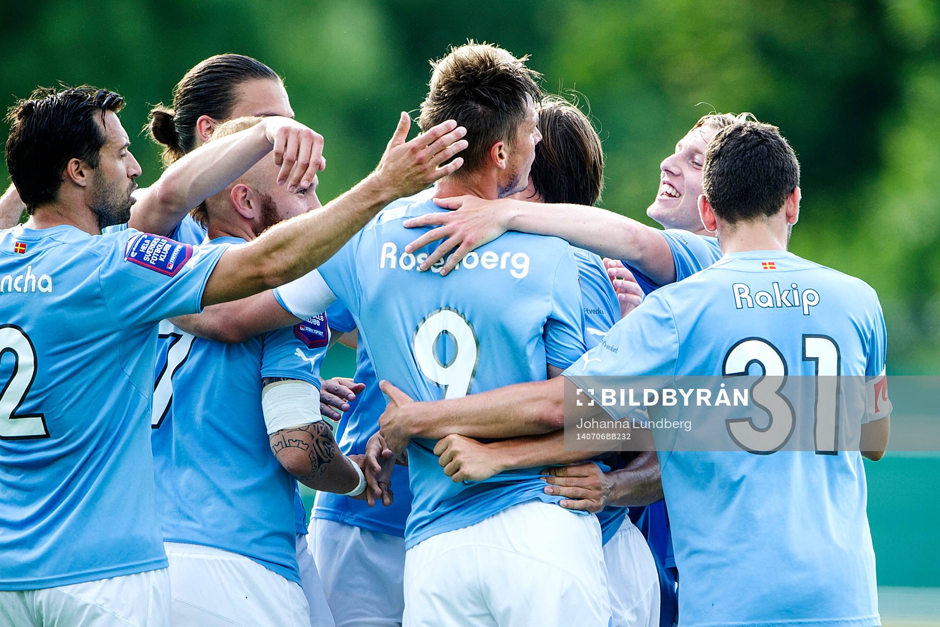 Malmö FFs spelare jublar