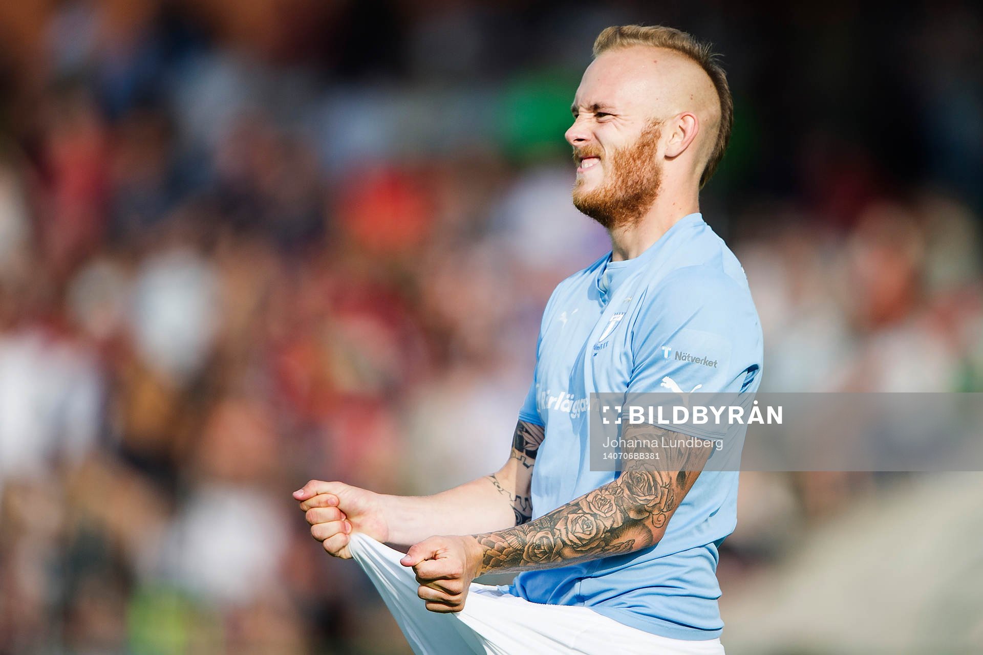 Malmö FFs Magnus Eriksson är frustrerad