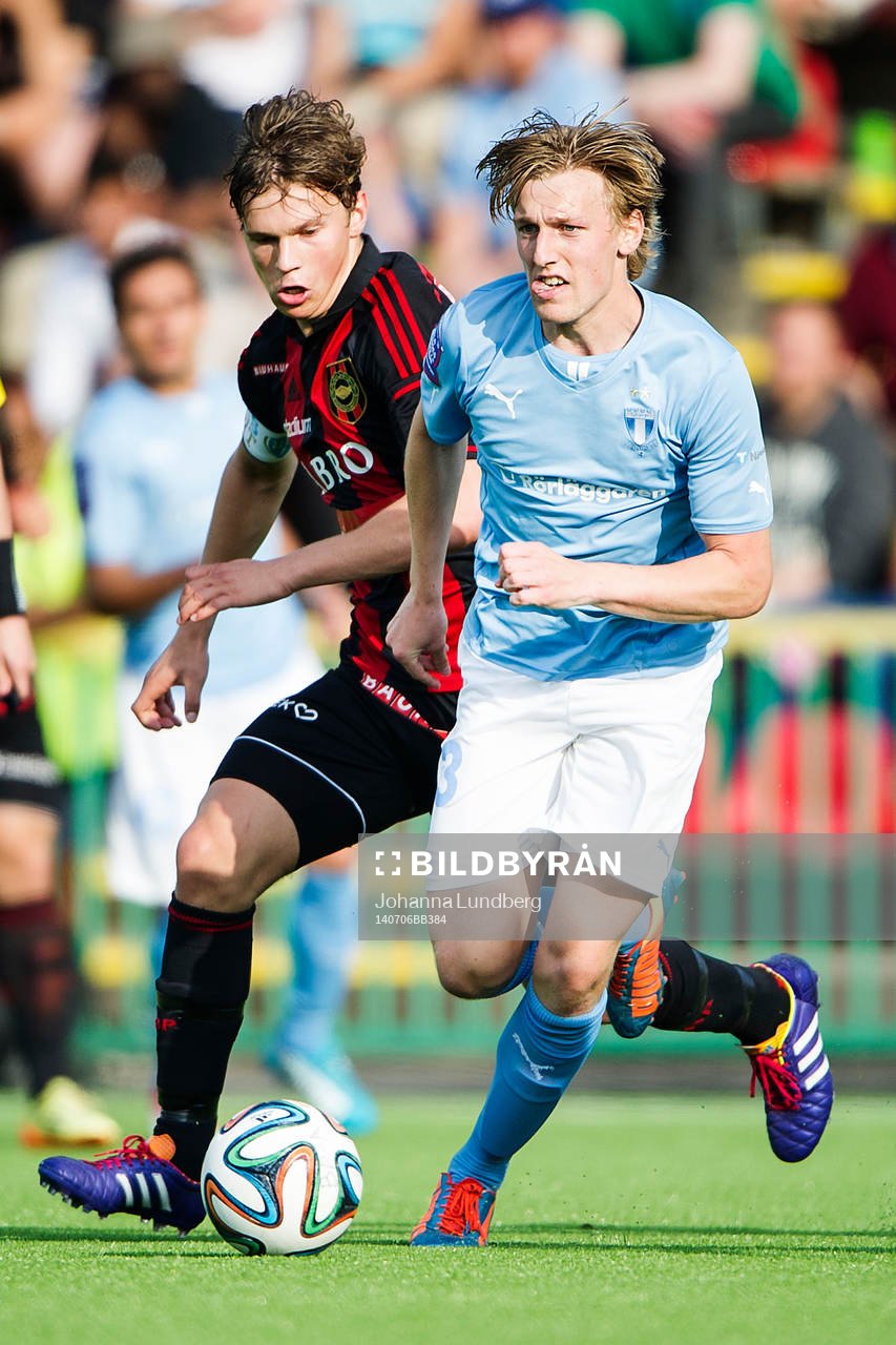 Brommapojkarnas Jesper Karlström och Malmö FFs Emil