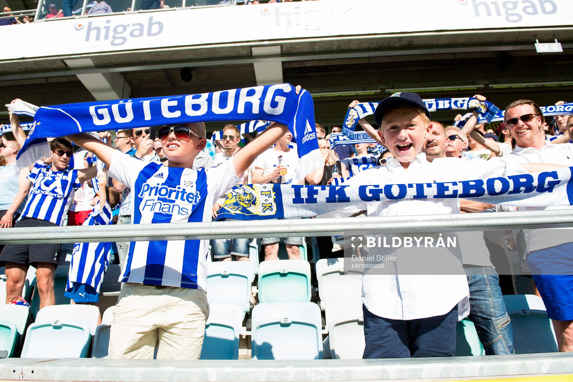 En ung IFK Göteborg-supporter
