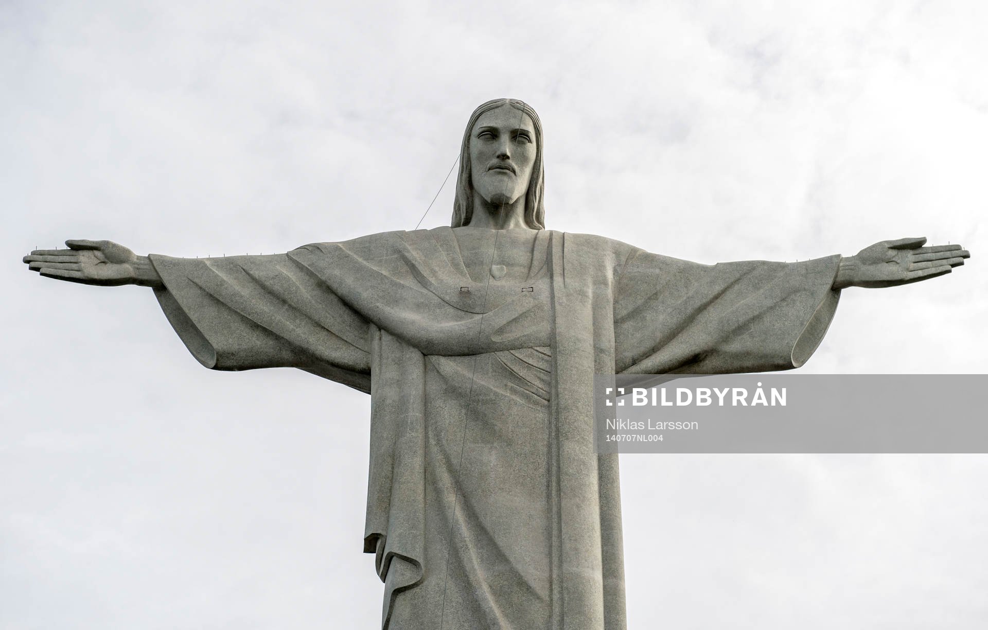 Jesusstatyn den 7 juli 2014 i Rio de Janeiro. 
