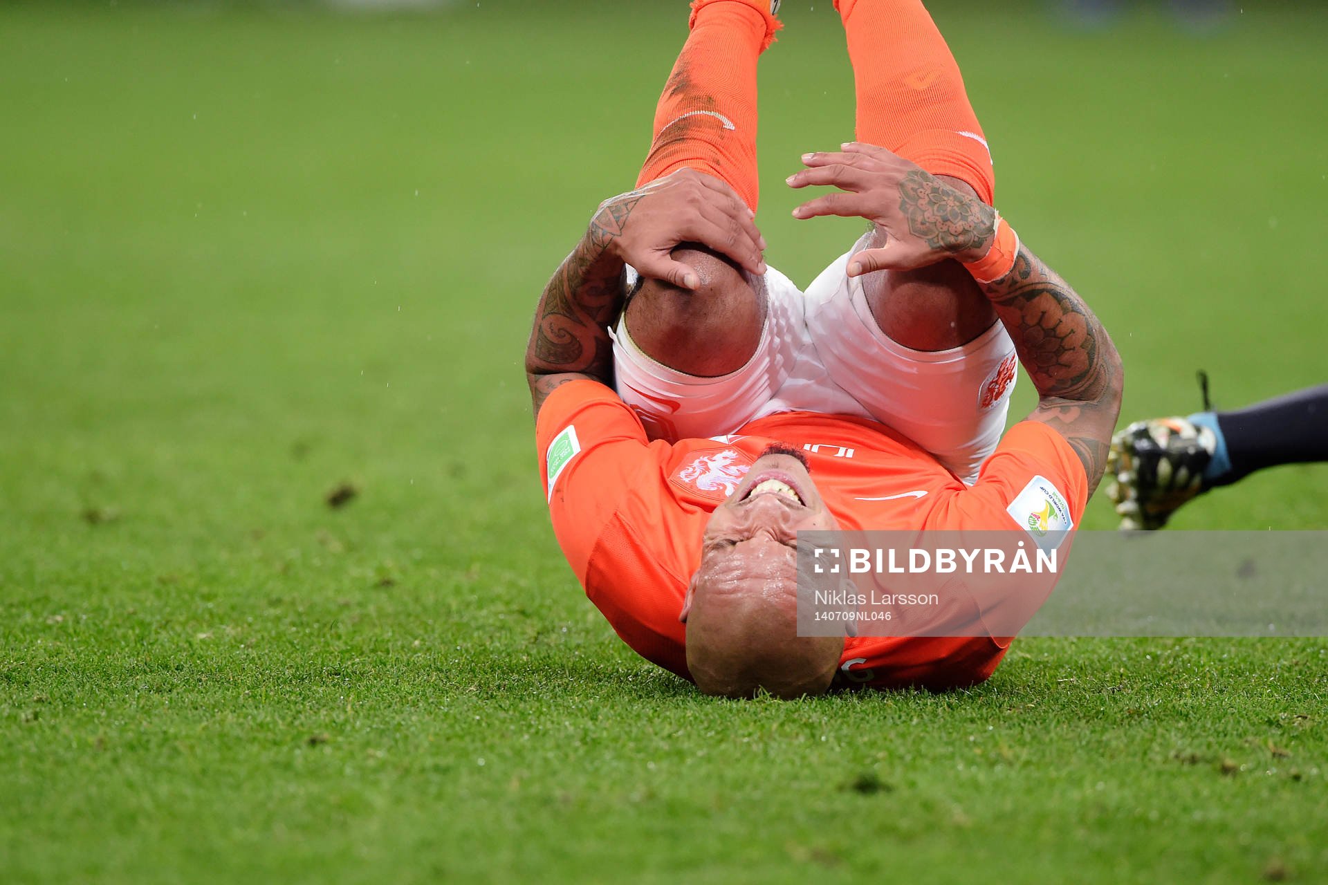 Hollands Nigel de Jong har ont