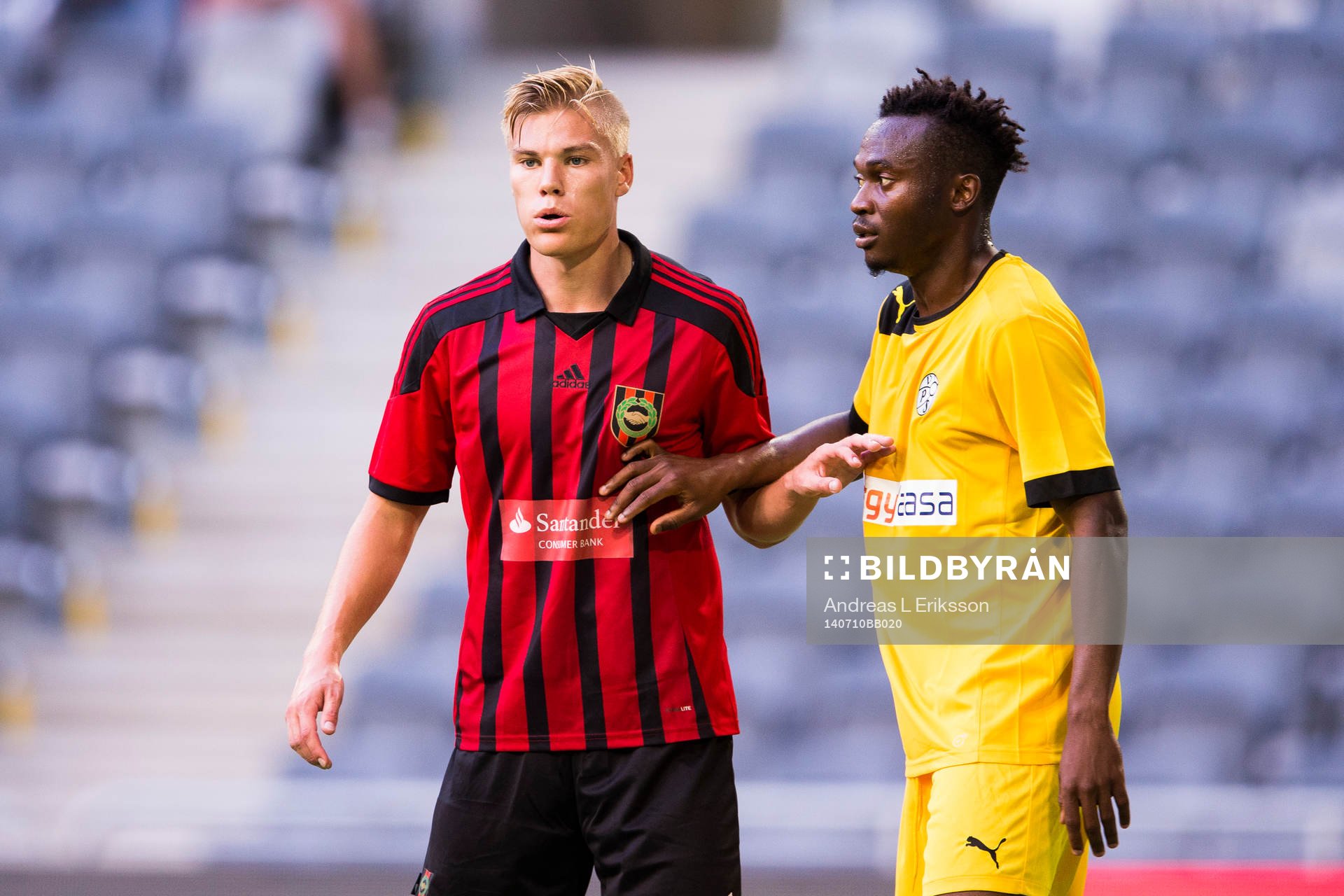 Brommapojkarnas Martin Falkeborn och VPS Vaasas Anthony