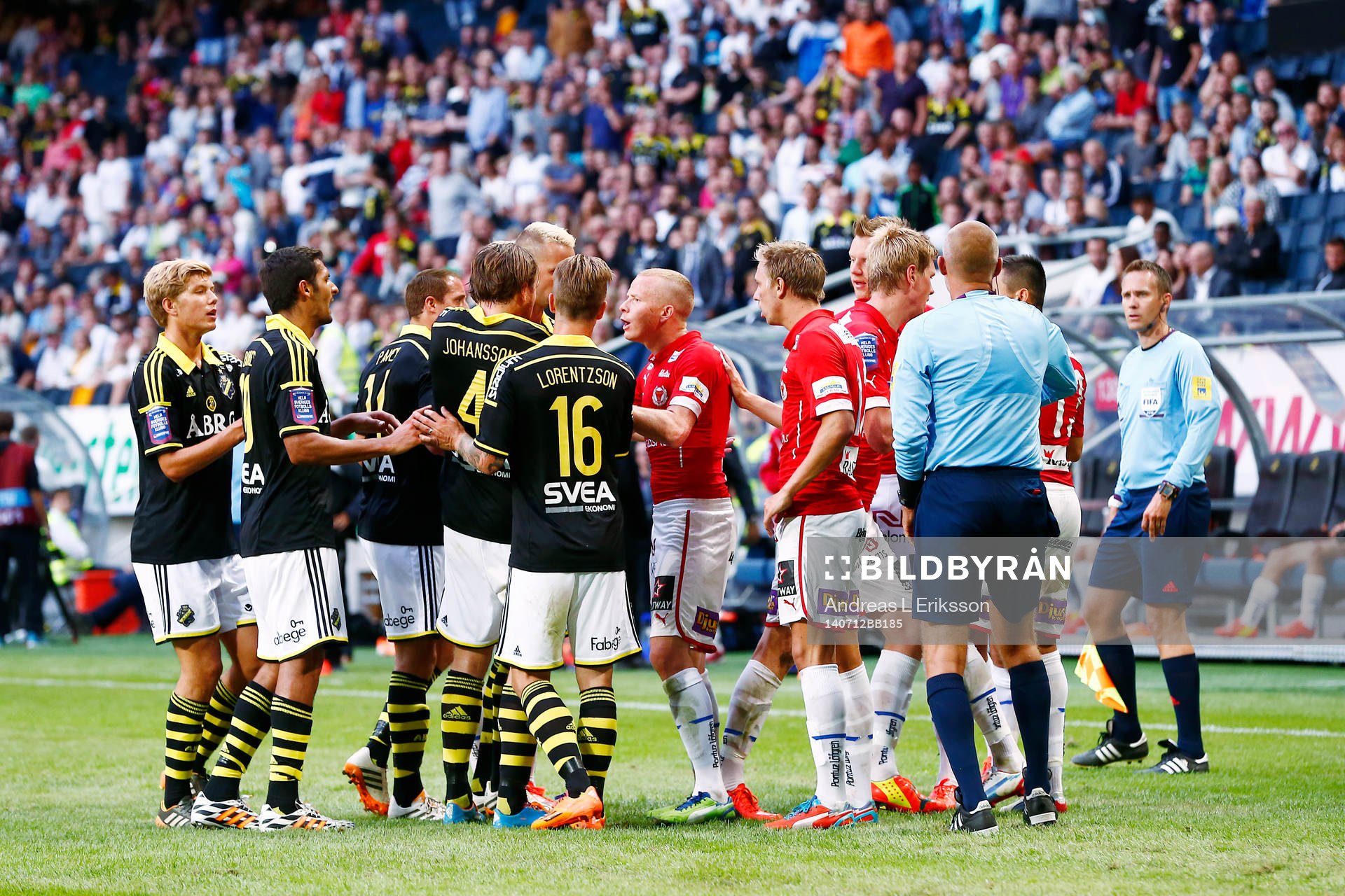 Stökigt mellan AIK och Kalmars spelare