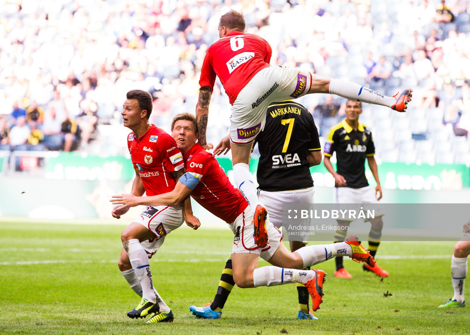 Kalmars Melker Hallberg, David Elm och Marcus Nilsson