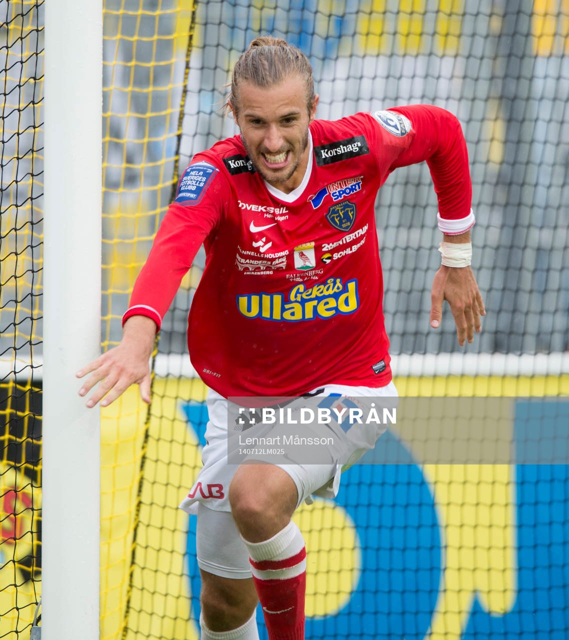 Falkenbergs Tobias Karlsson har kvitterat till 1-1 på