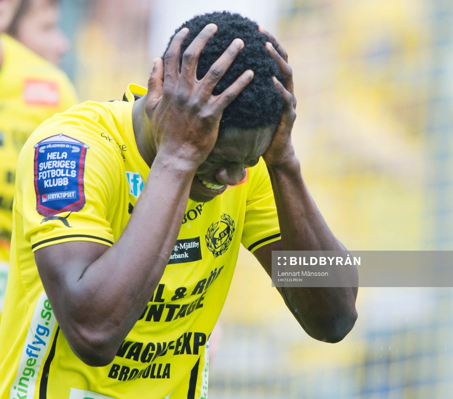 Mjällbys Kwame Bonsu deppar  i