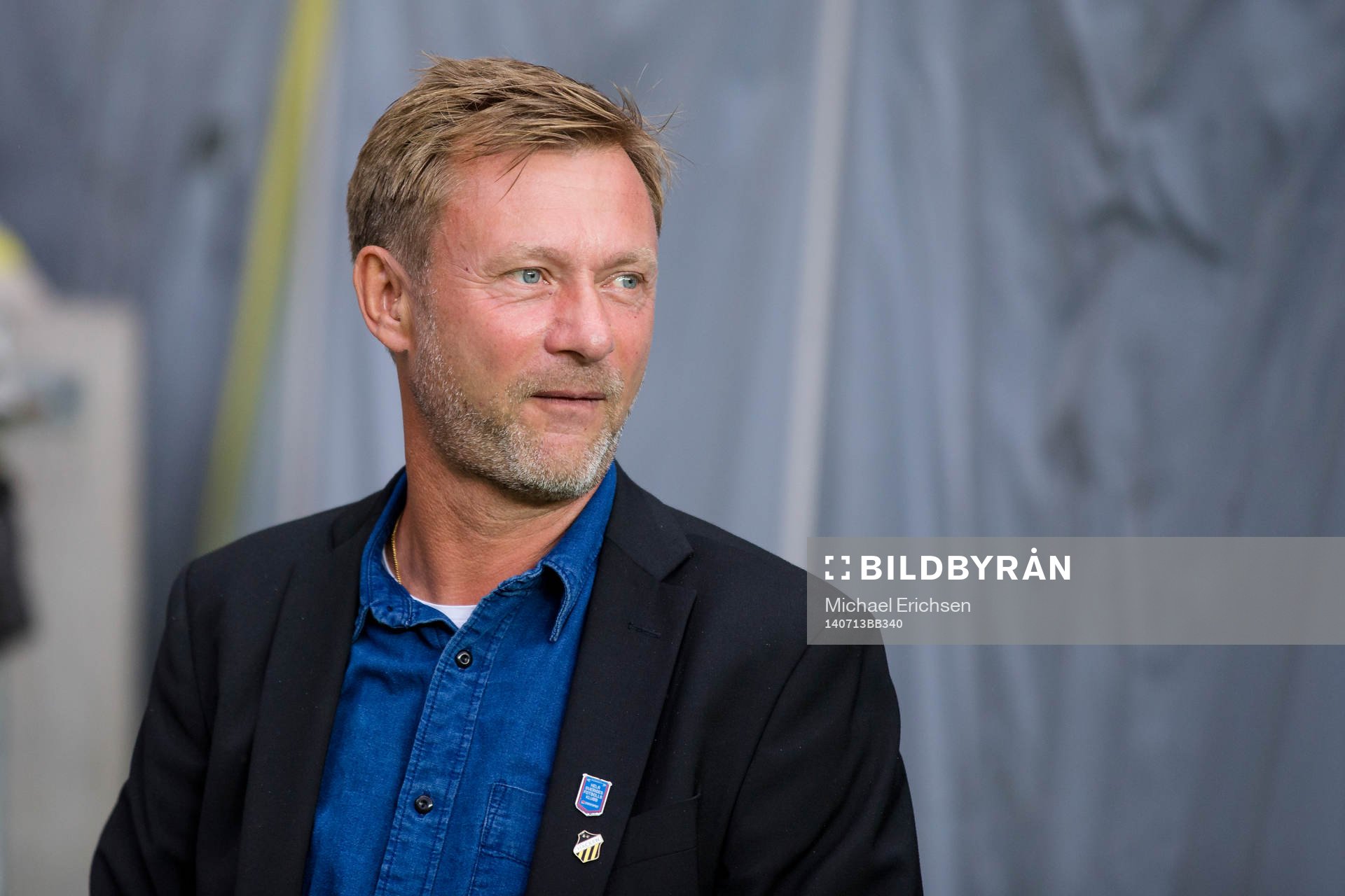Häckens tränare Peter Gerhardsson under fotbollsmatchen i Allsvenskan mellan Häcken - Örebro den 13 Juli 2014 i GÖTEBORG.