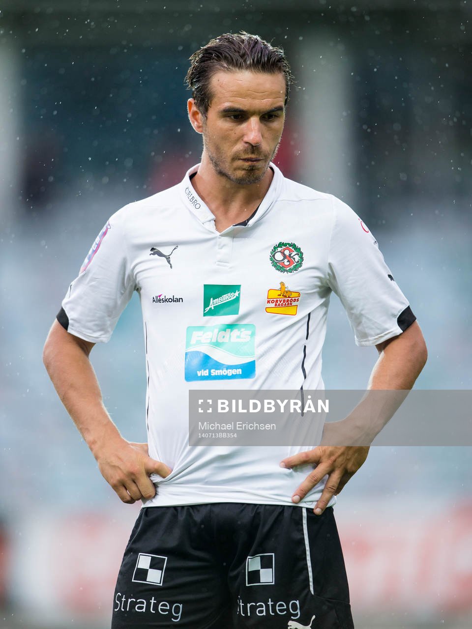 Örebros Nordin Gerzic innan fotbollsmatchen i Allsvenskan