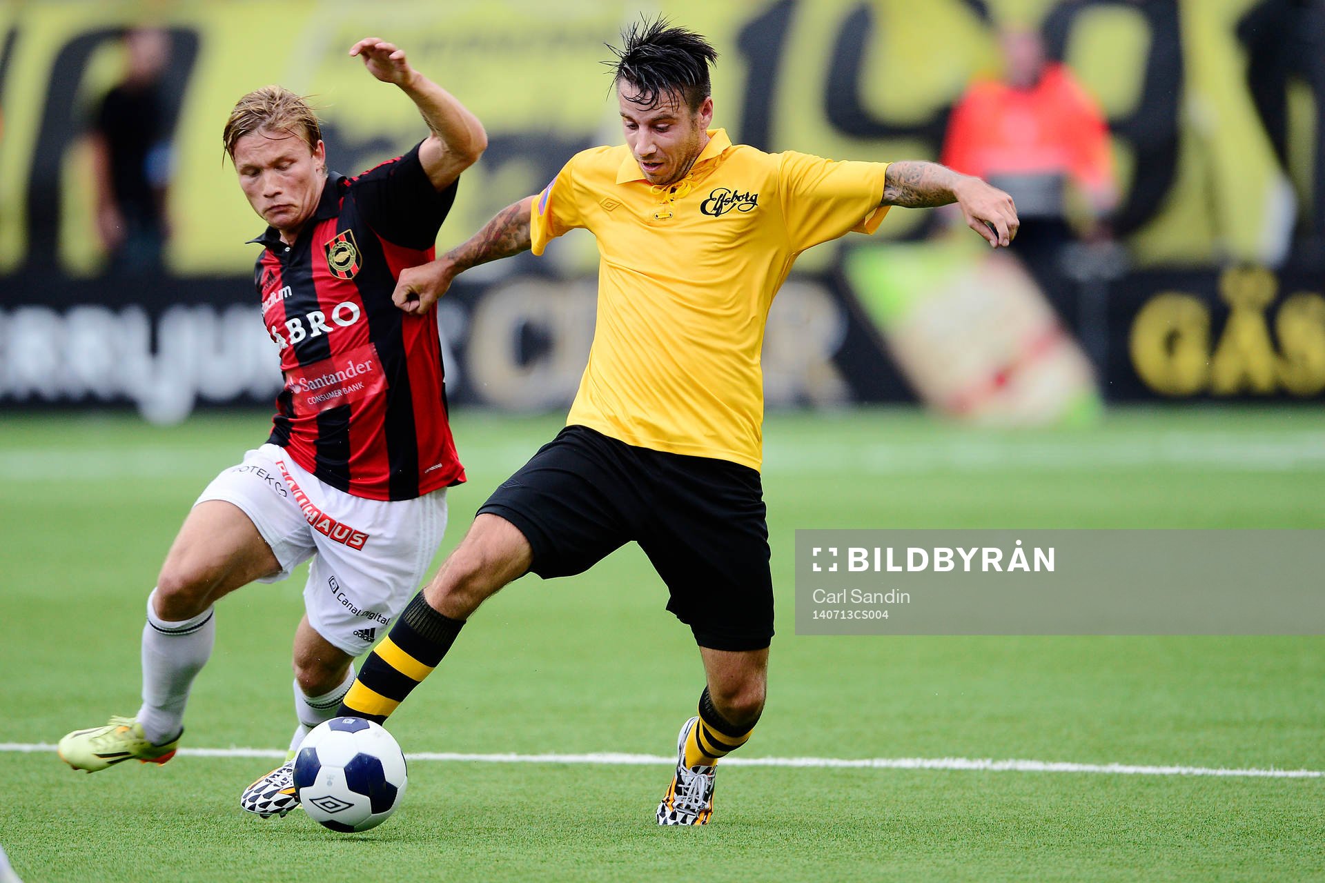 Brommapojkarnas Nicklas Bärkroth och Elfsborgs Mikkel
