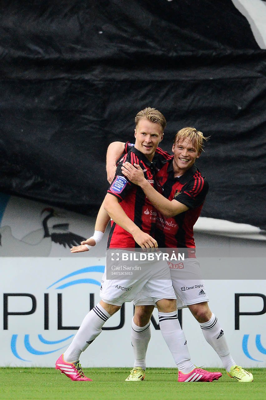 Brommapojkarnas Jacob Une Larsson och Nicklas Bärkroth