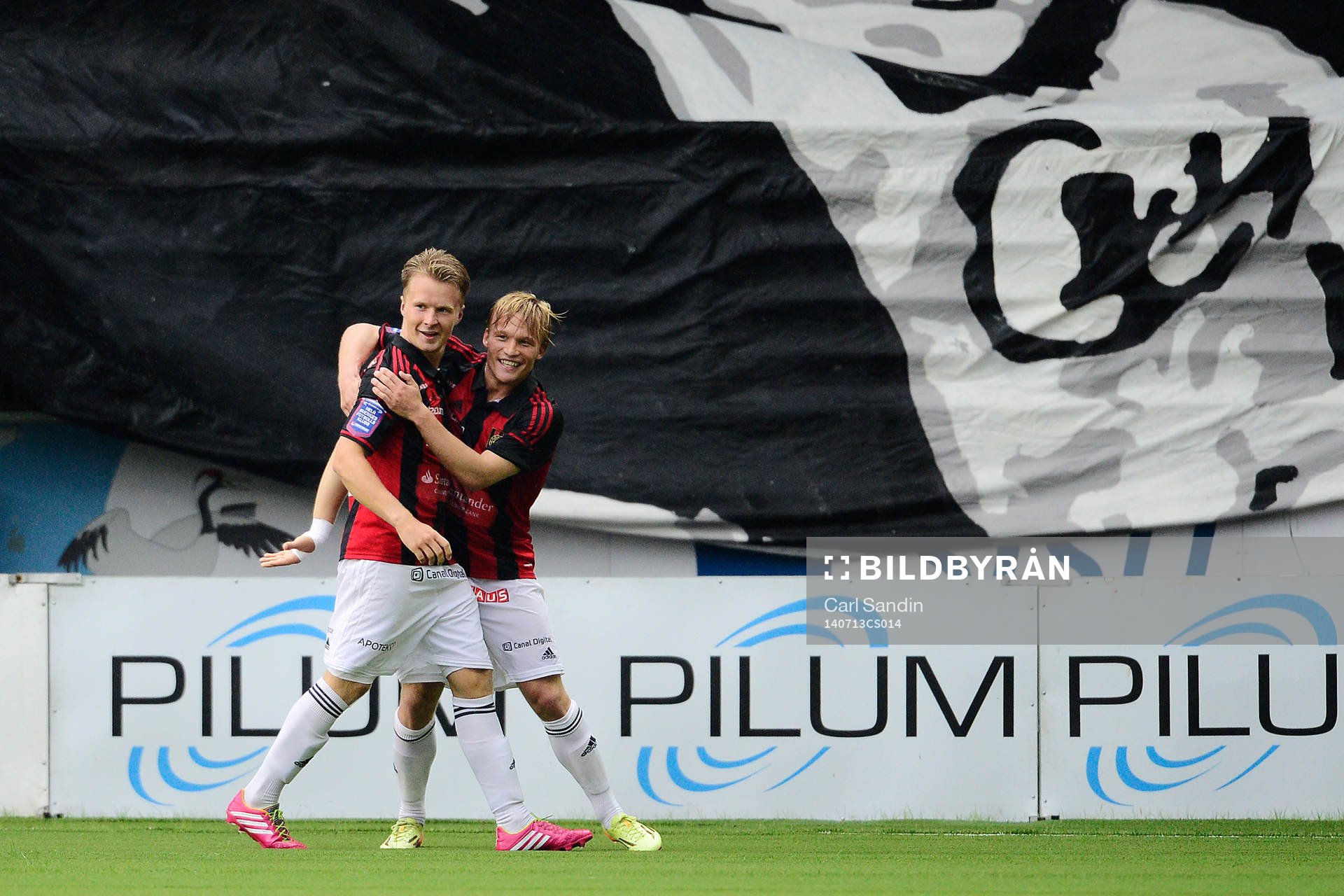 Brommapojkarnas Jacob Une Larsson och Nicklas Bärkroth