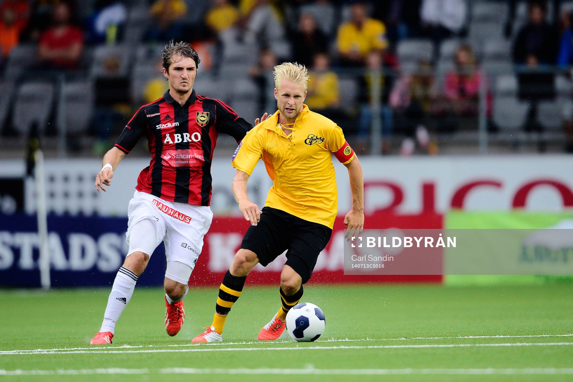 Brommapojkarnas Dardan Rexhepi och Elfsborgs Johan Larsson
