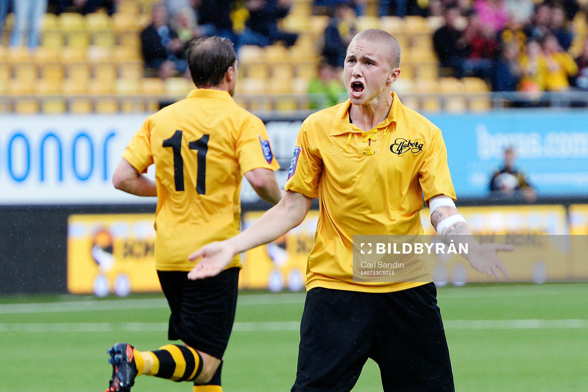 Elfsborgs Sebastian Holmén jublar