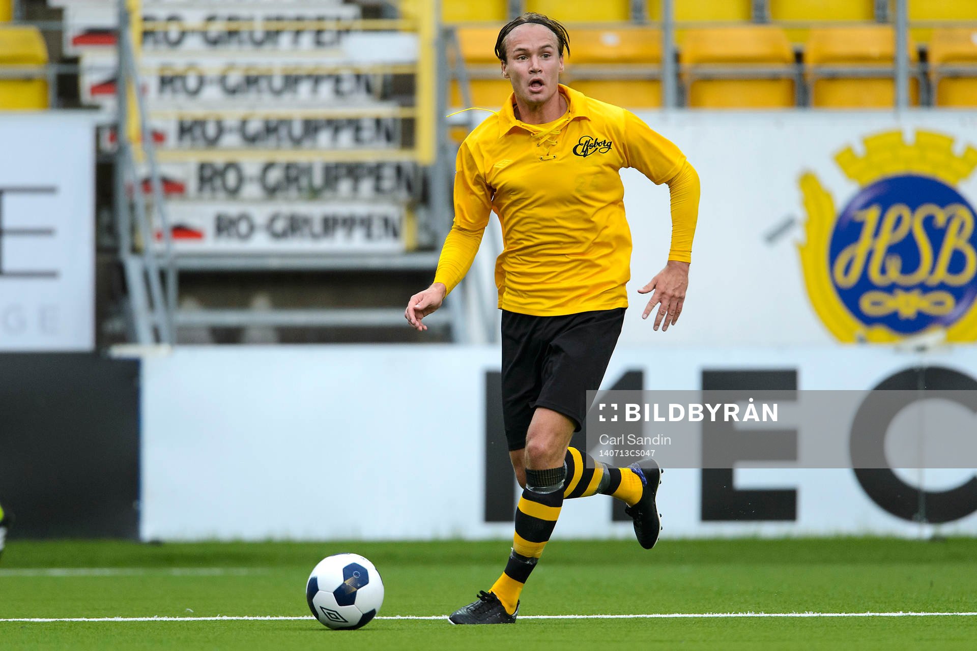 Elfsborgs Viktor Prodell under fotbollsmatchen i allsvenskan mellan Elfsborg och Brommapojkarna den 13 juli 2014 i Borås.