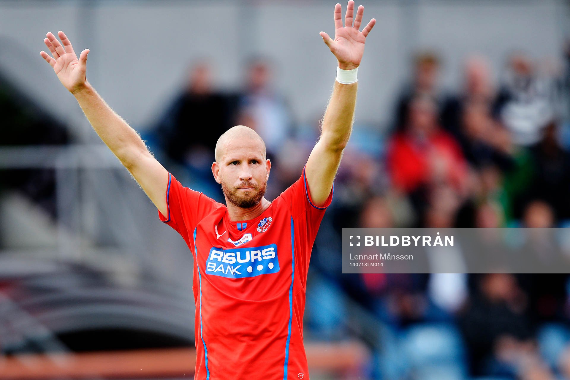Helsingborgs Mattias Lindström jublar