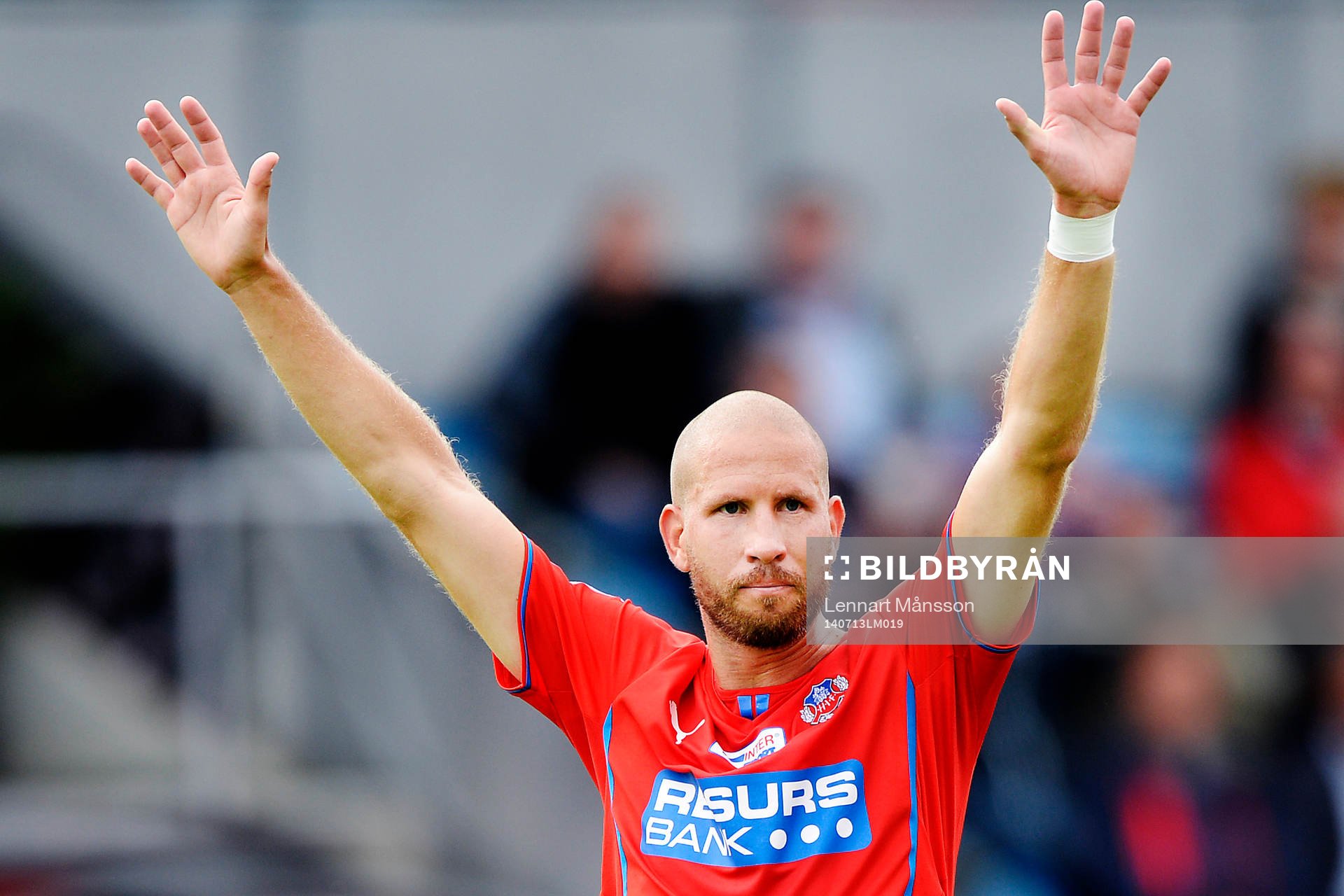 Helsingborgs Mattias Lindström jublar