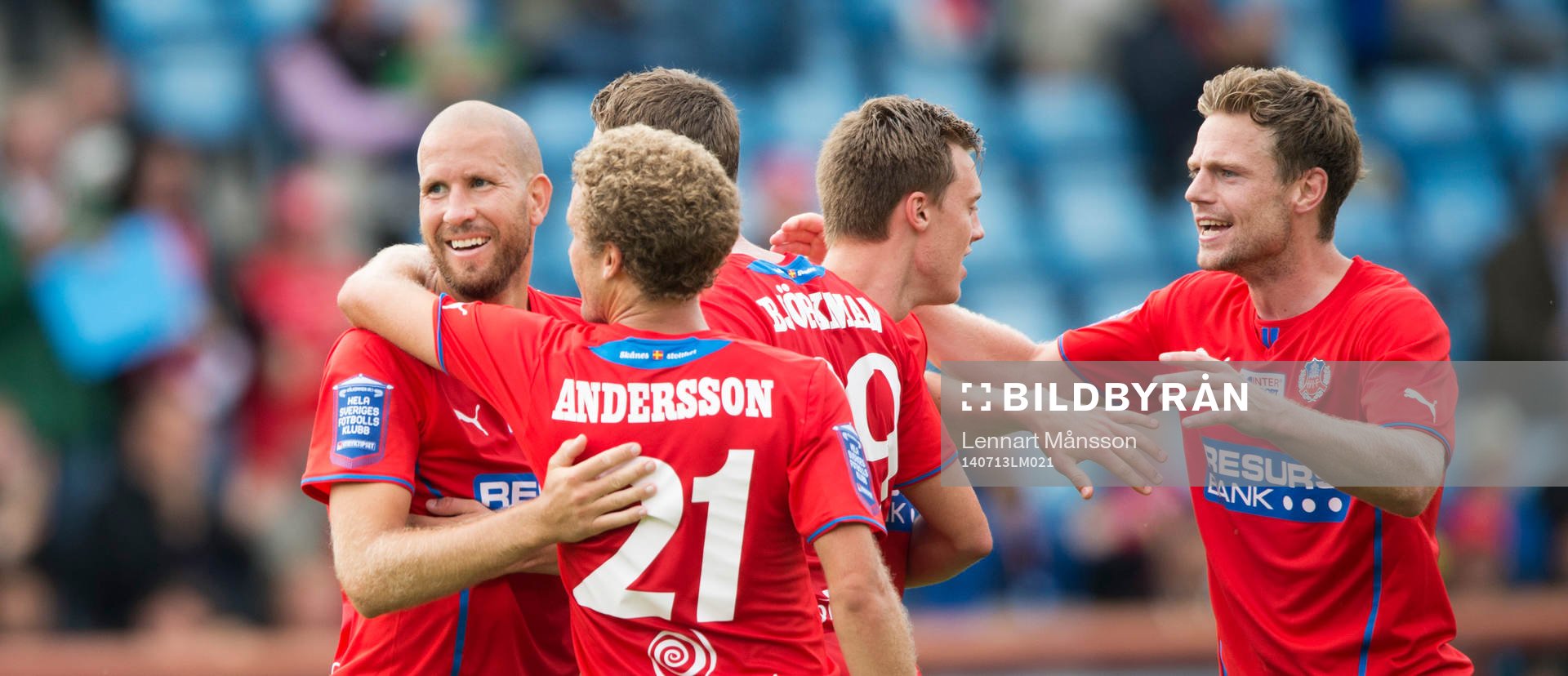 Helsingborgs Mattias Lindström har kvitterat till 1-1 och