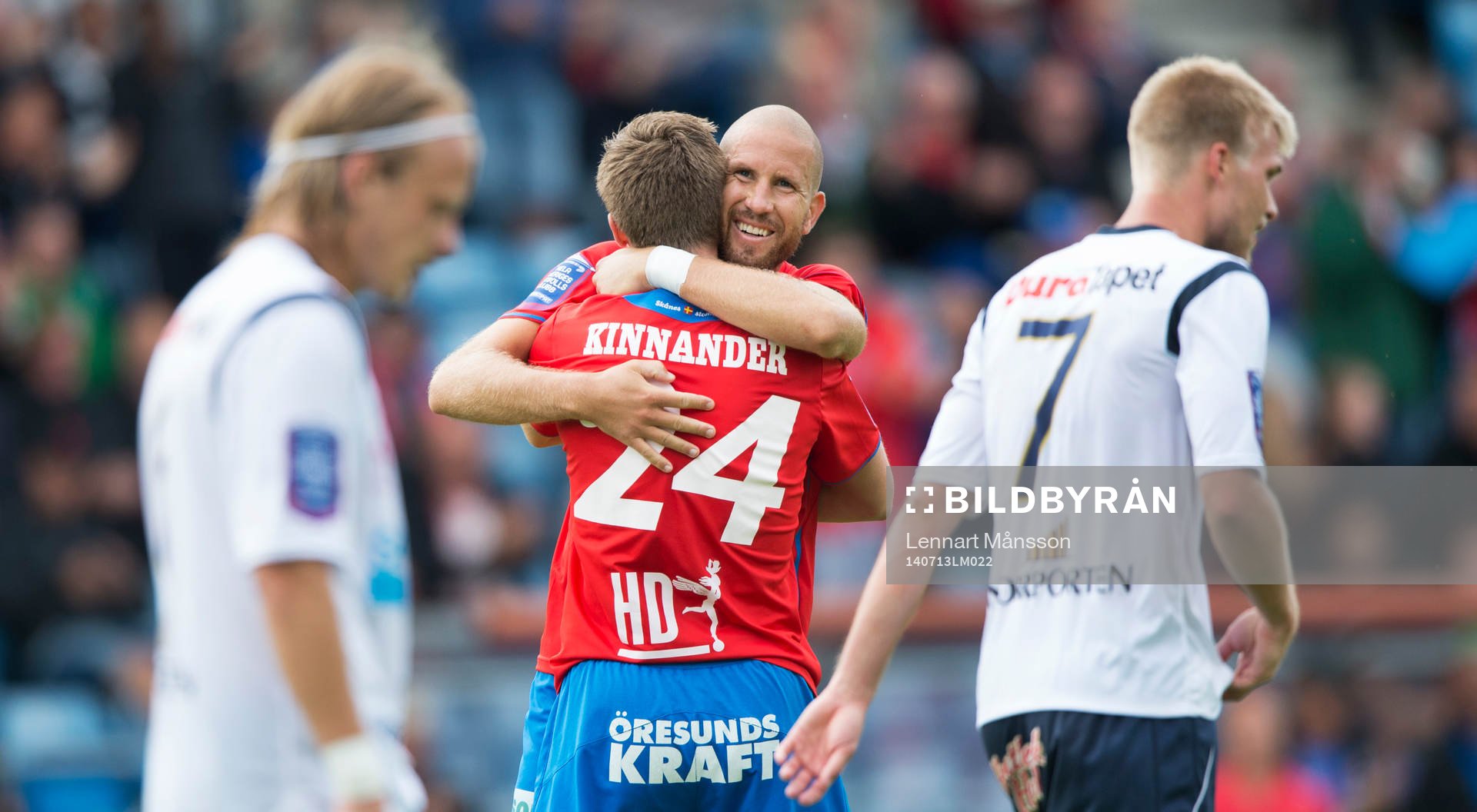 Helsingborgs Mattias Lindström har kvitterat till 1-1 och