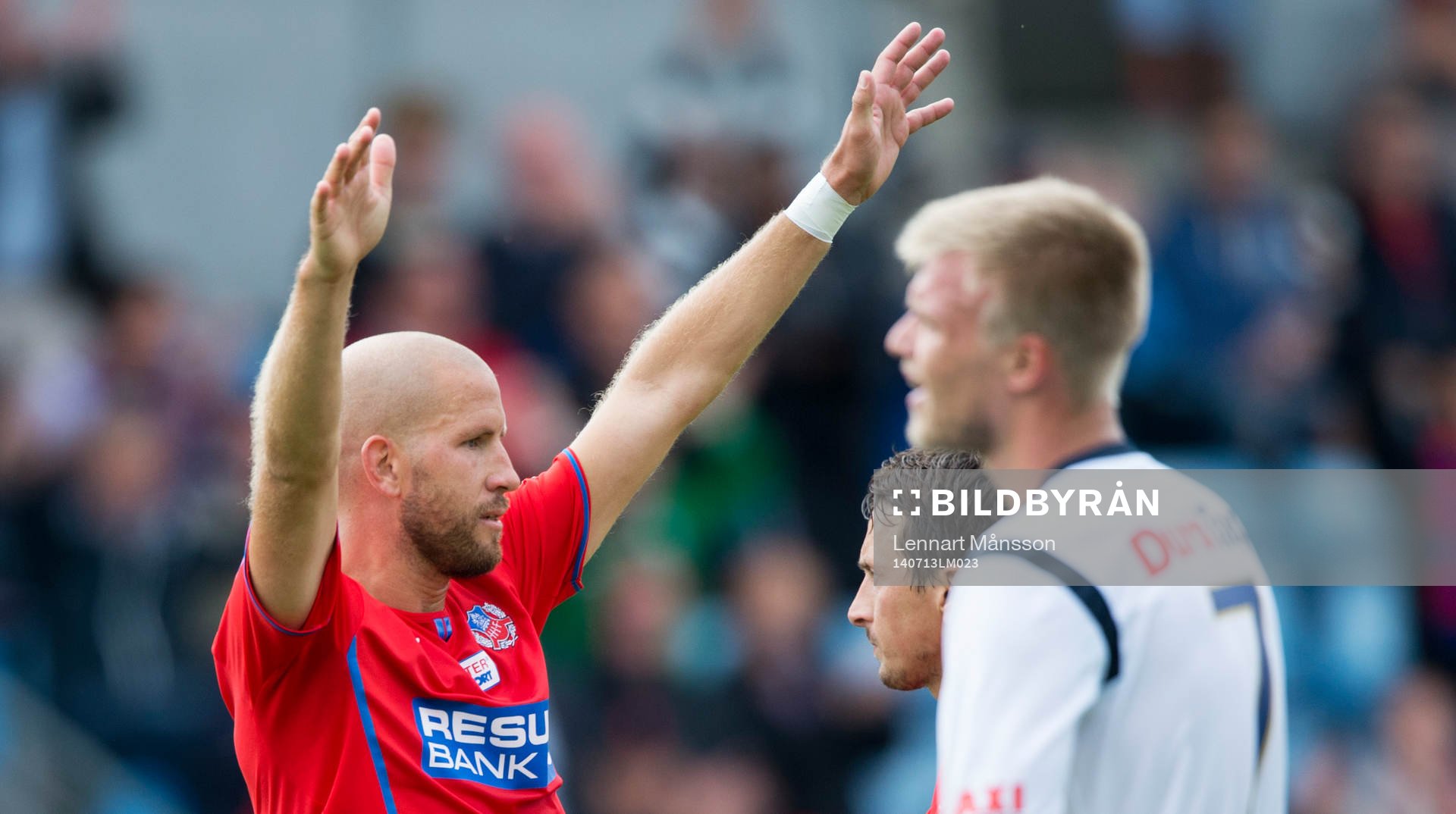 Helsingborgs Mattias Lindström har kvitterat till 1-1 och