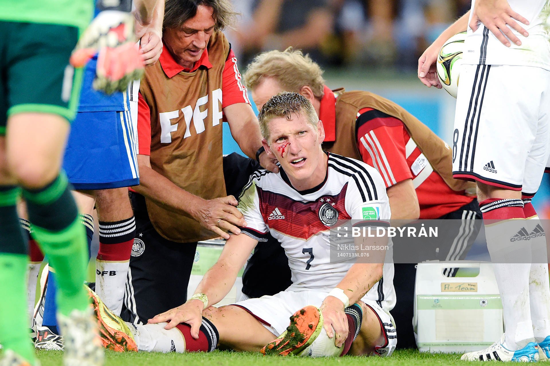 Tysklands Bastian Schweinsteiger blöder