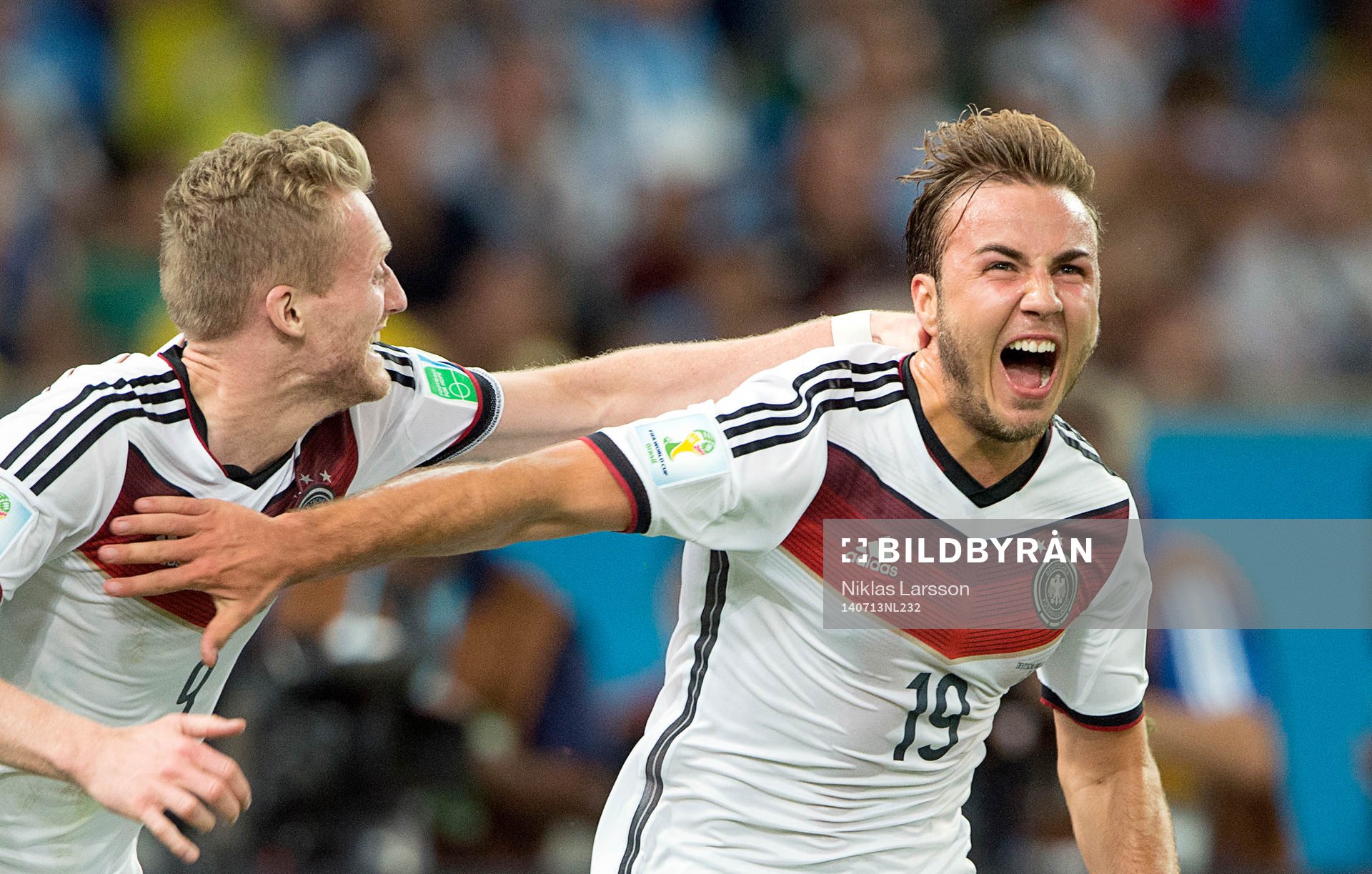Tysklands Mario Götze jublar