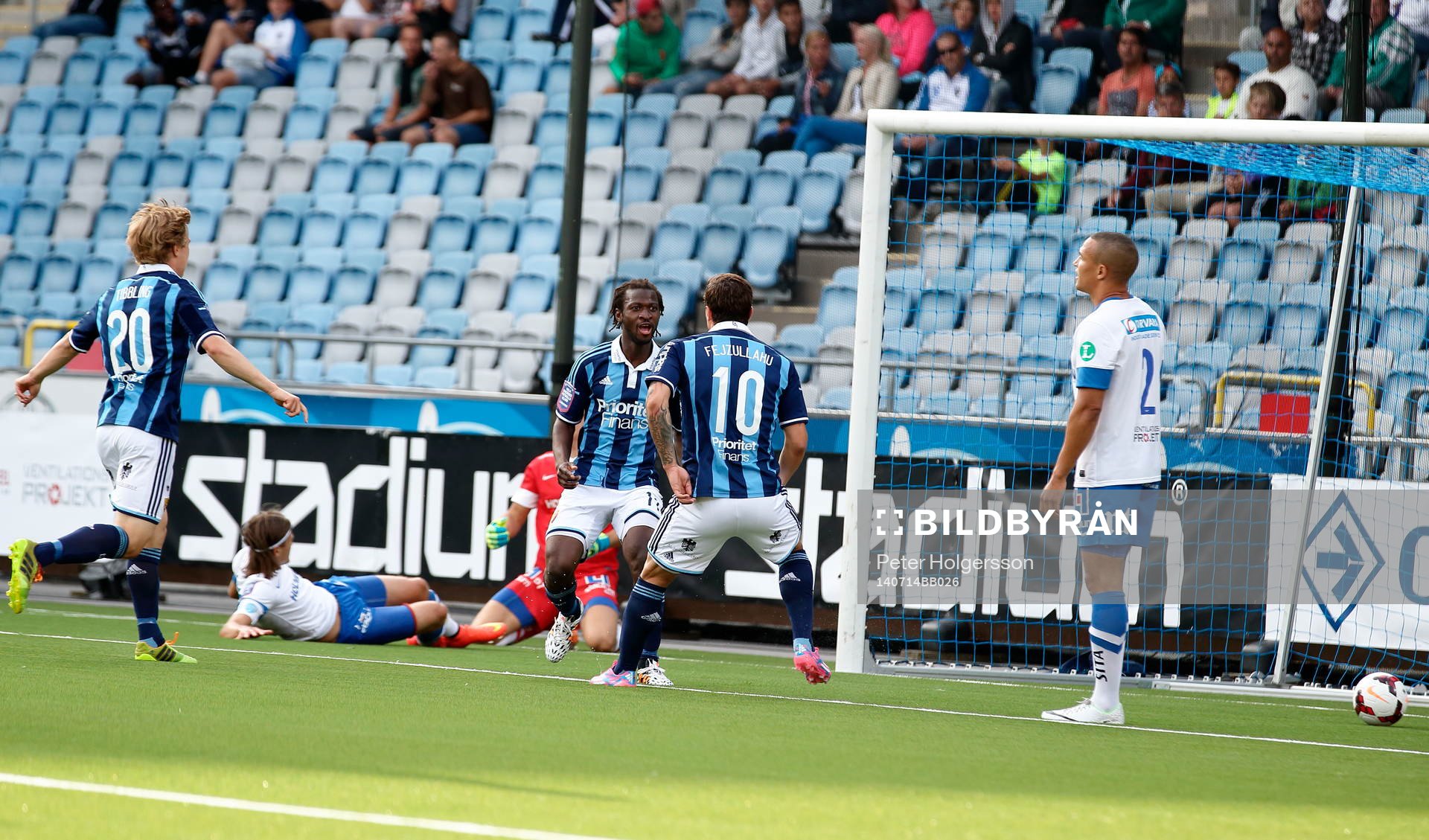Mål 1-2 av Djurgårdens Amadou Jawo