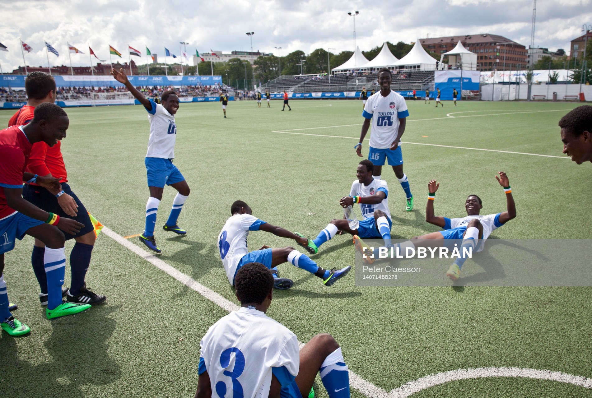 Match i Gothia Cup mellan AIK och Right to Dream från Ghana