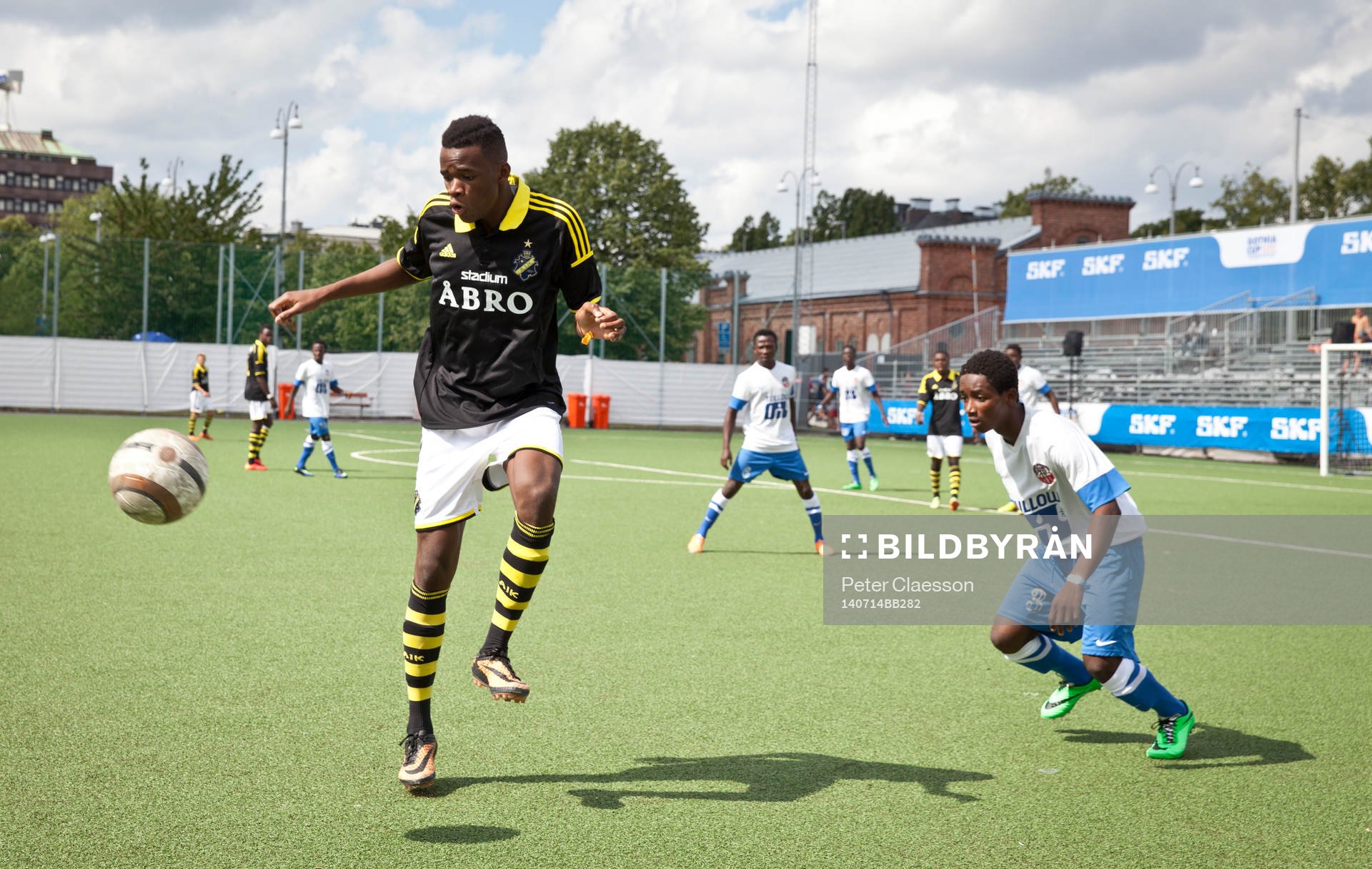 Match i Gothia Cup mellan AIK och Right to Dream från Ghana