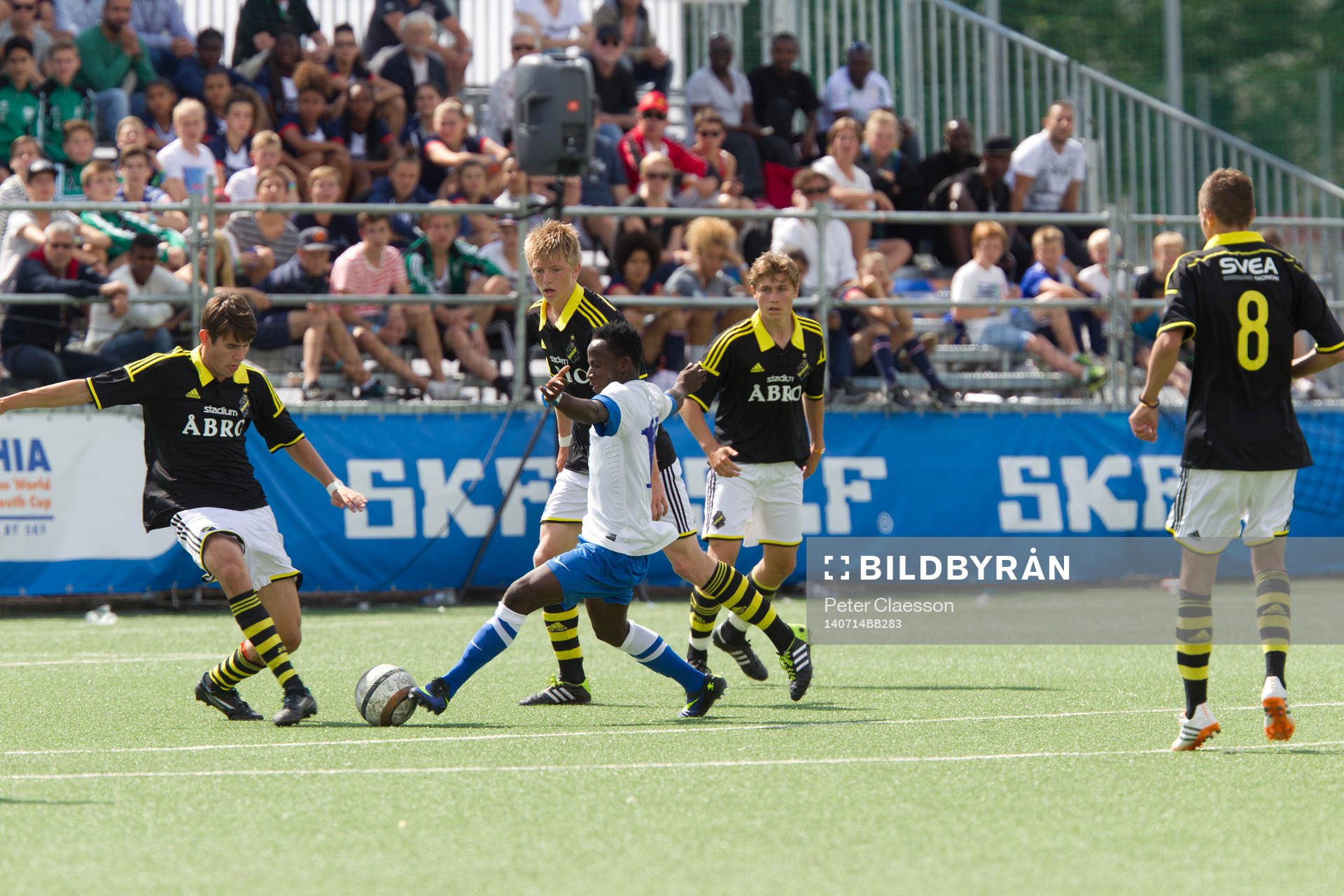 Match i Gothia Cup mellan AIK och Right to Dream från Ghana