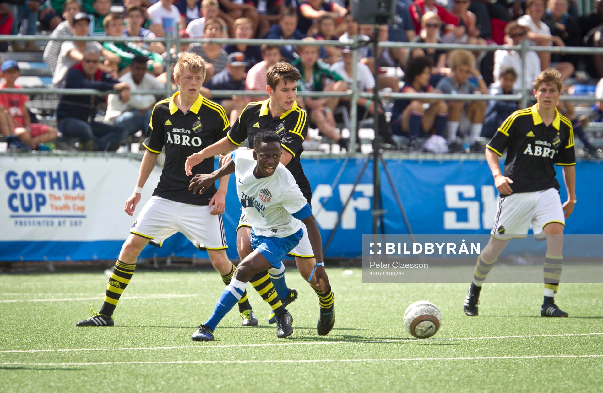 Match i Gothia Cup mellan AIK och Right to Dream från Ghana