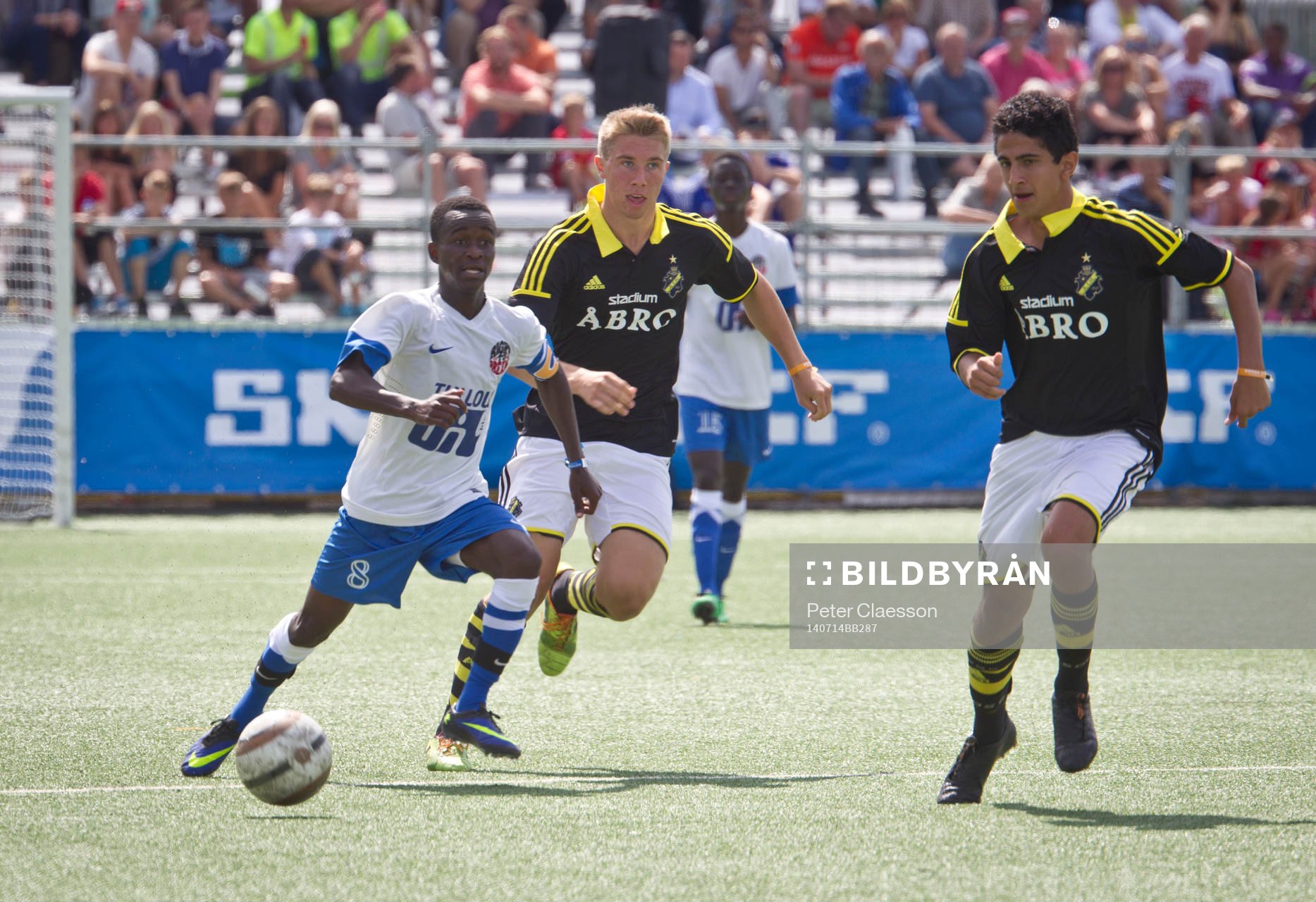 Match i Gothia Cup mellan AIK och Right to Dream från Ghana