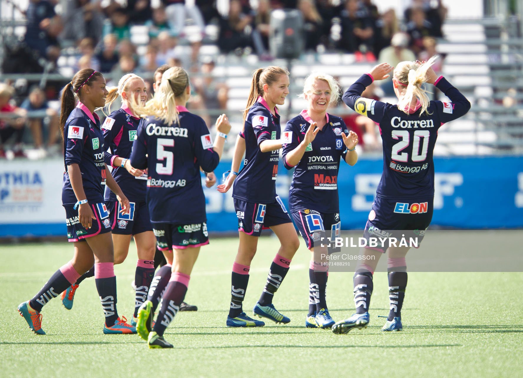 Match i Gothia Cup mellan Bayer Leverkusen och Linköping