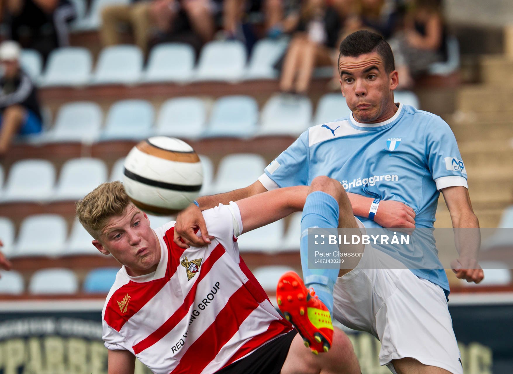 Match i Gothia Cup mellan Malmö FF och Doncaster
