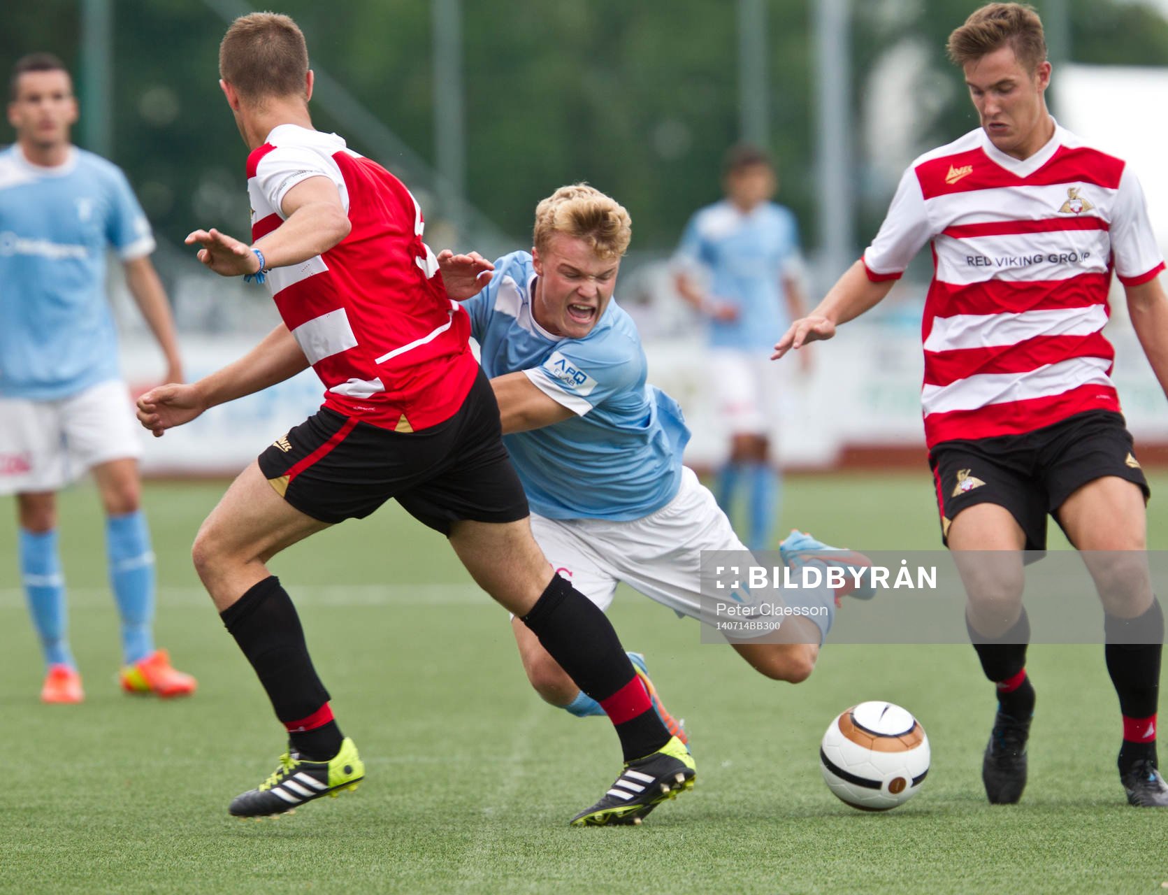 Match i Gothia Cup mellan Malmö FF och Doncaster
