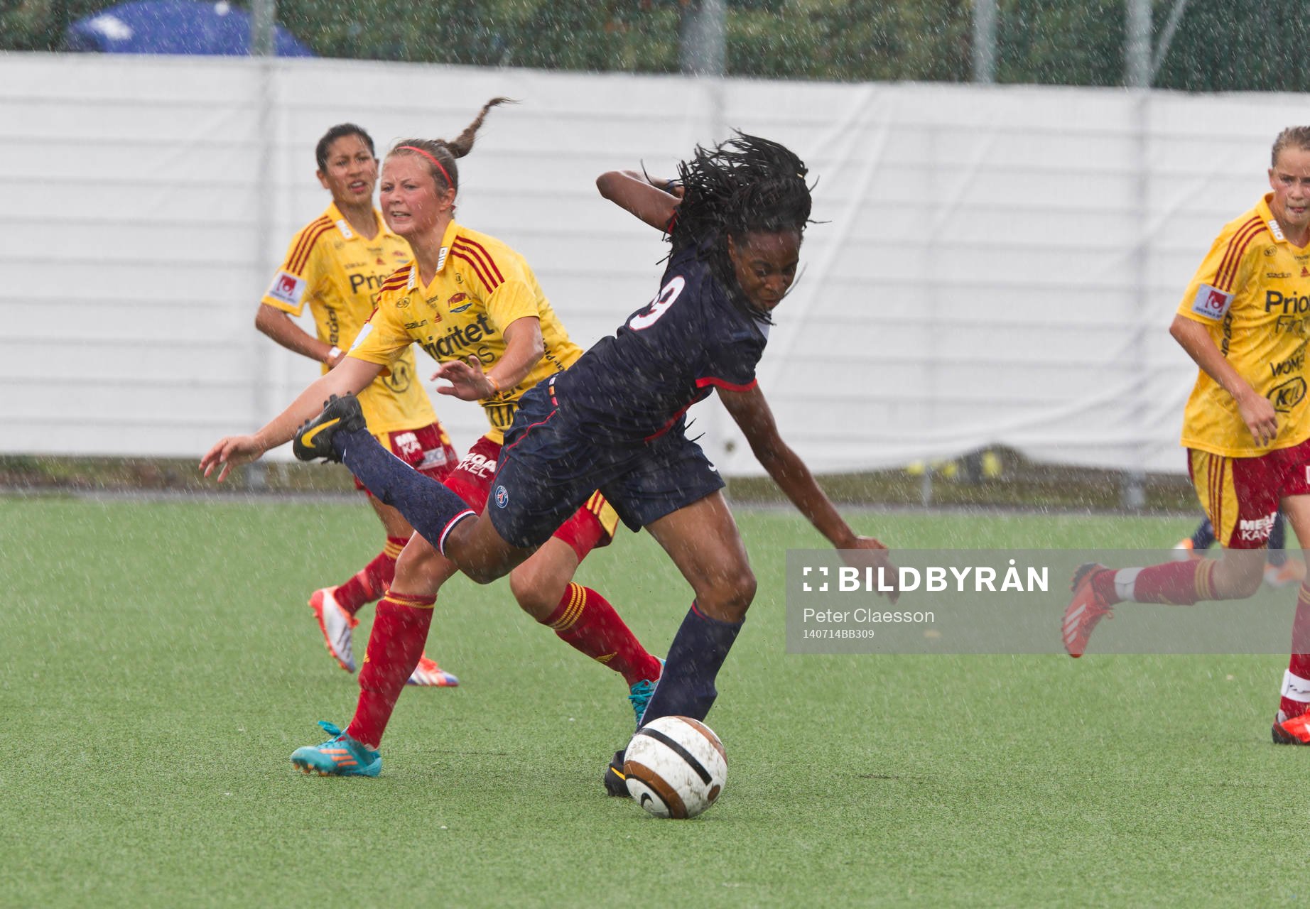 Match i Gothia Cup mellan Paris Saint Germain och Tyresö