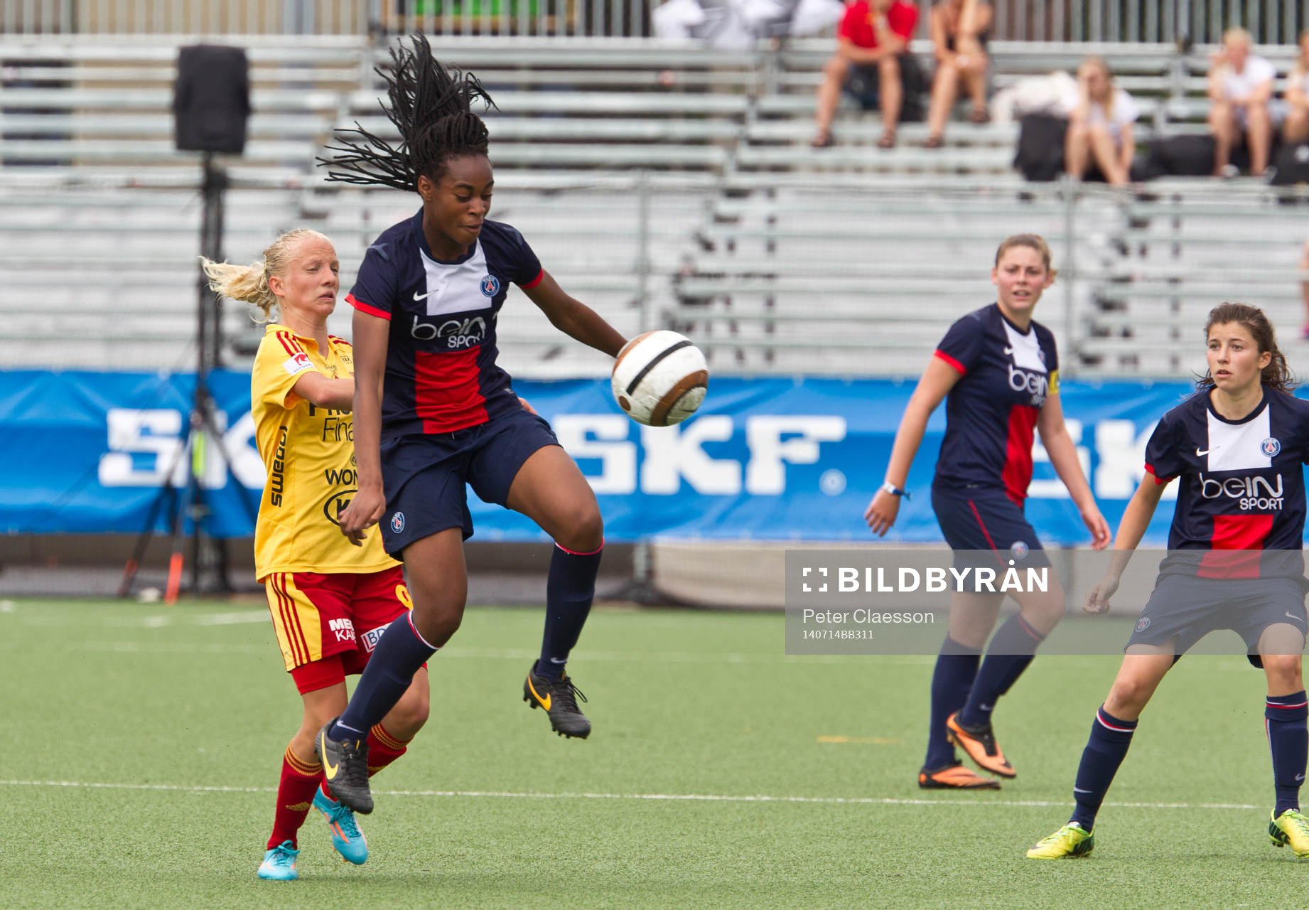 Match i Gothia Cup mellan Paris Saint Germain och Tyresö