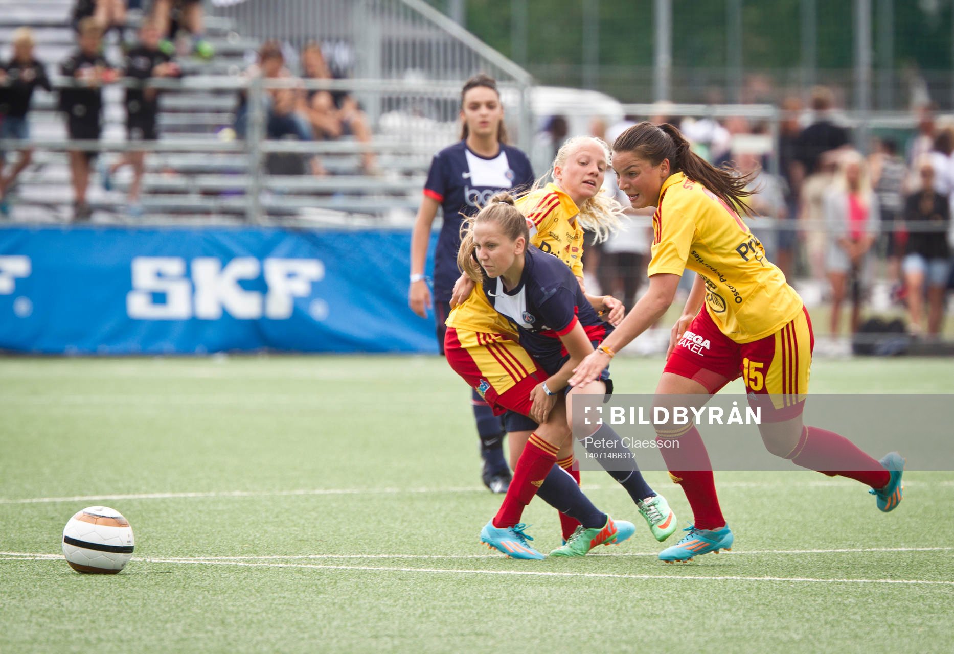 Match i Gothia Cup mellan Paris Saint Germain och Tyresö