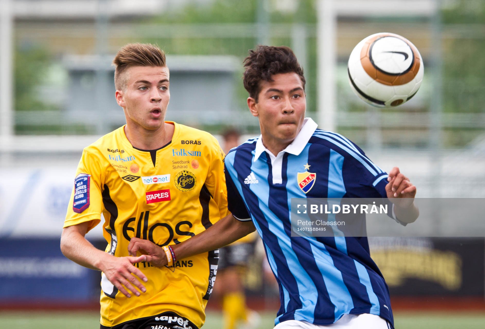Match i Gothia Cup mellan Djurgården och Elfsborg