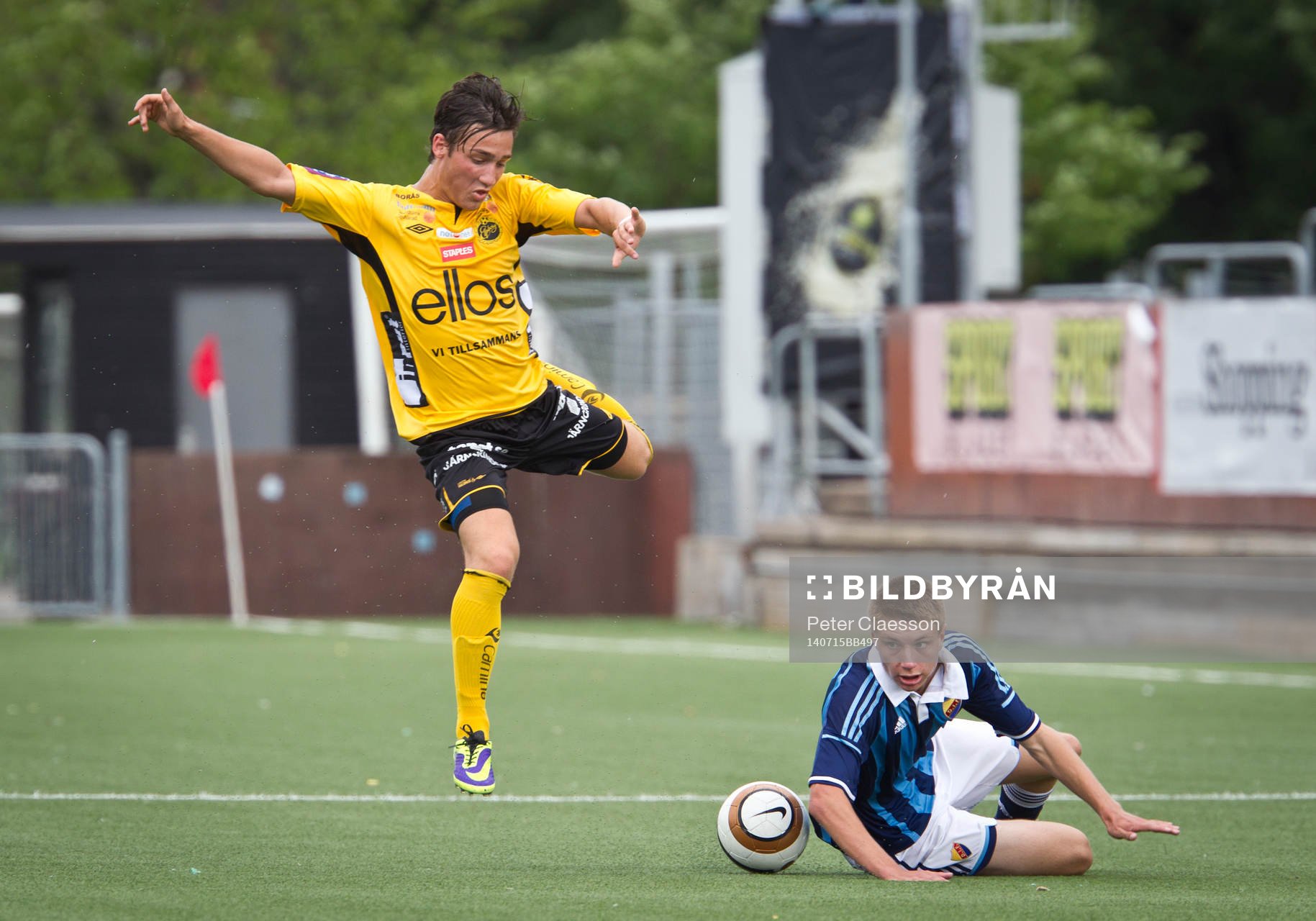 Match i Gothia Cup mellan Djurgården och Elfsborg