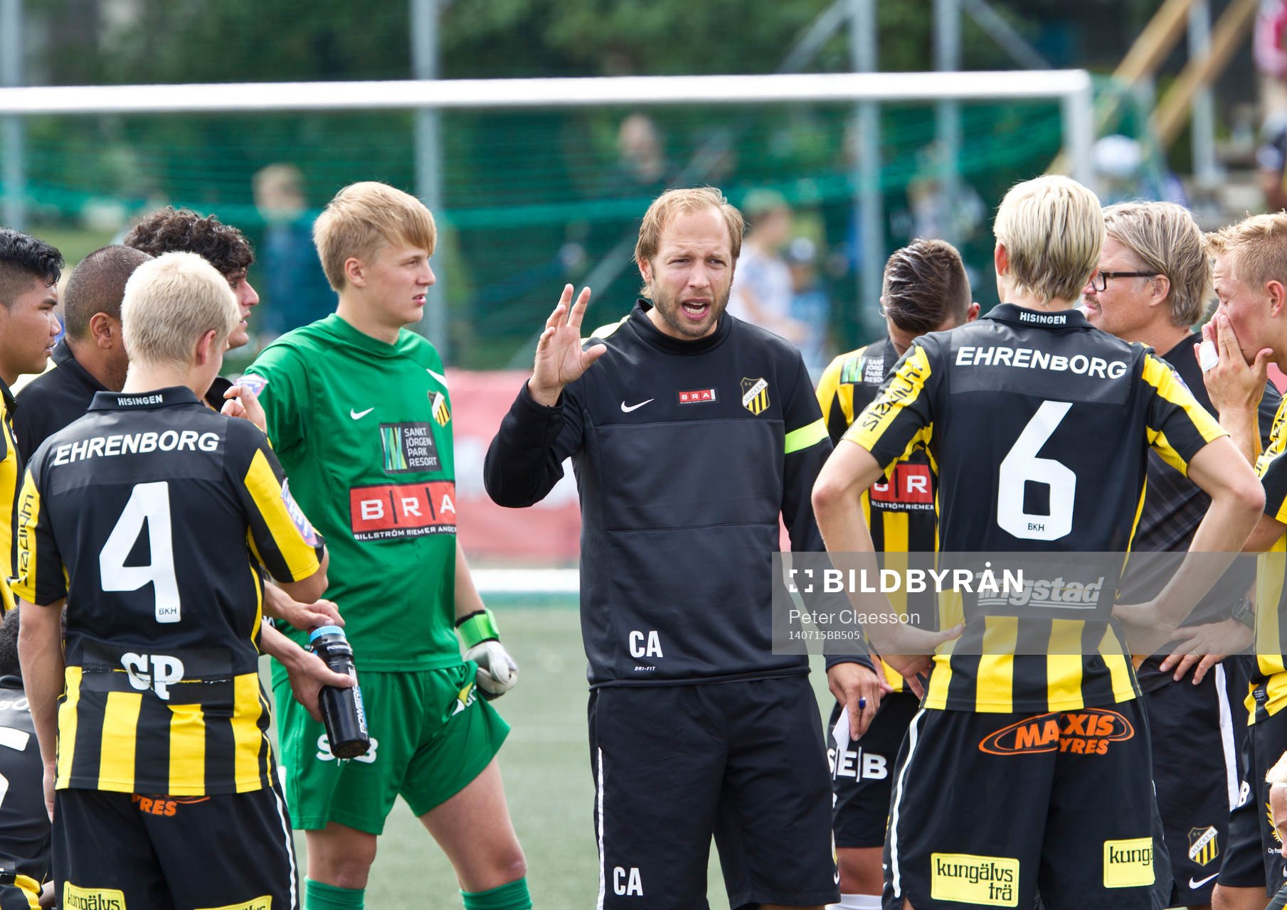 Match i Gothia Cup mellan Helsingborg och Häcken